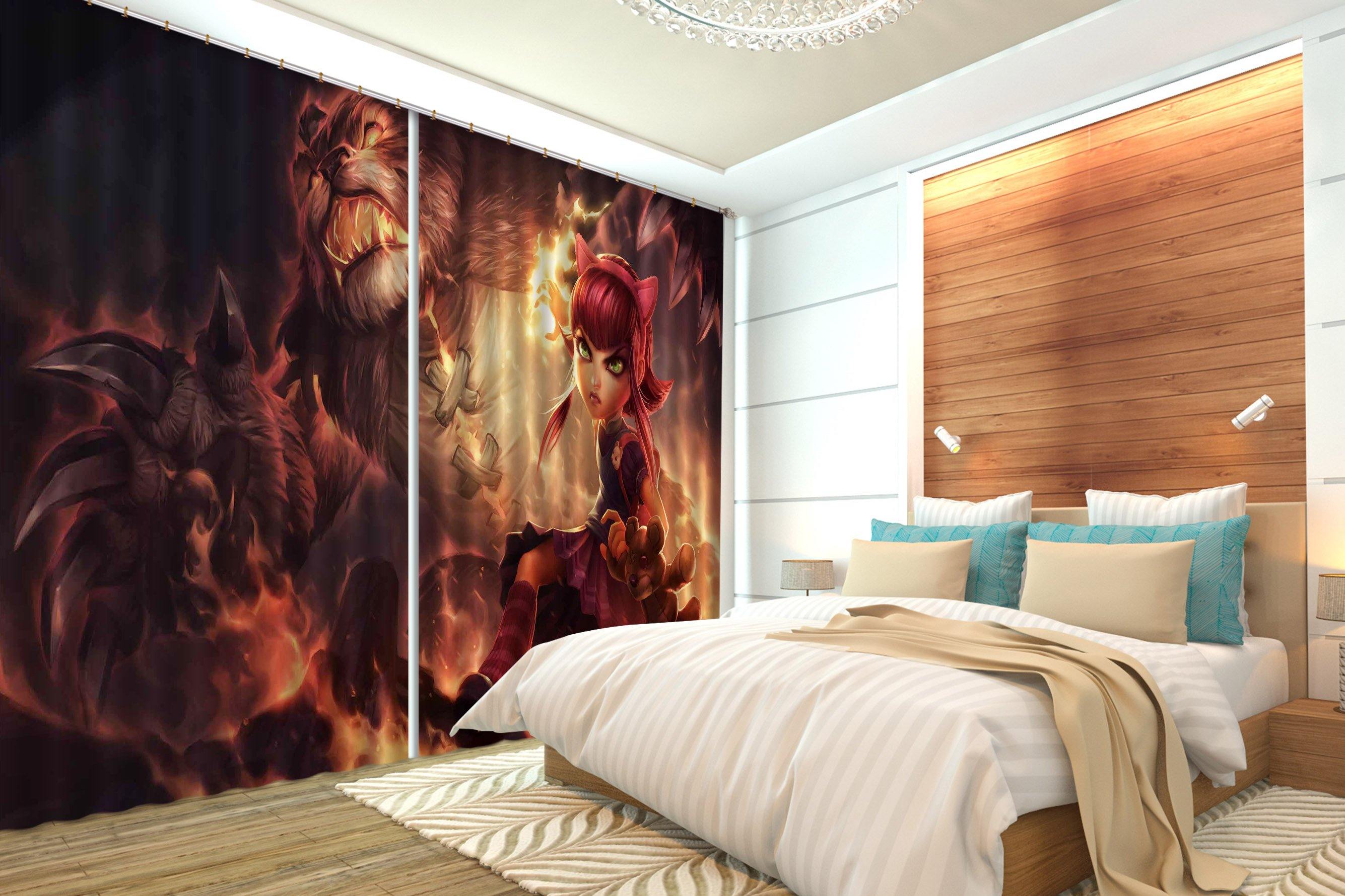 3D Handsome Girl Monster 2378 Curtains Drapes Wallpaper AJ Wallpaper