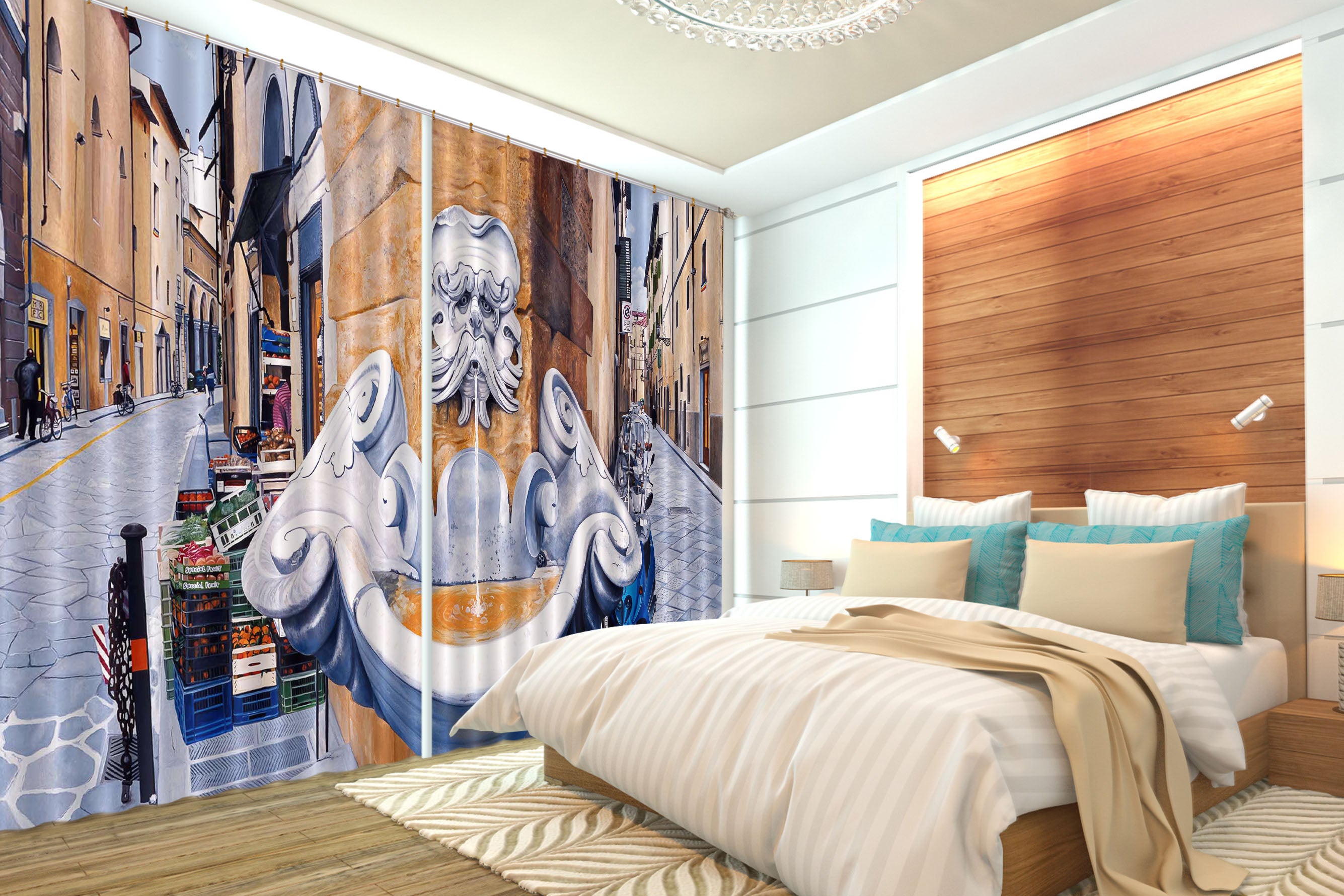 3D Building 11021 Matthew Holden Bates Curtain Curtains Drapes