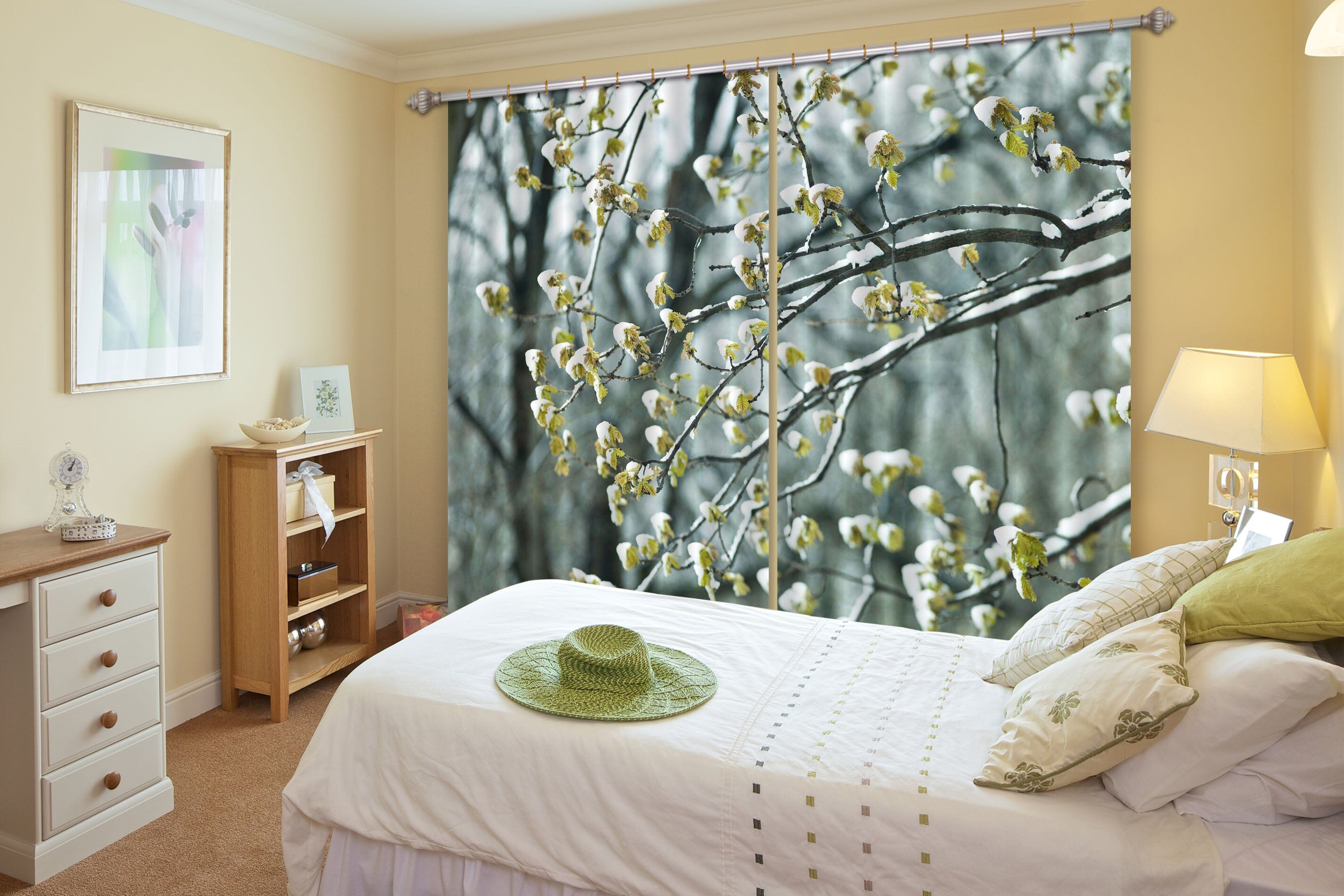 3D Spring Bud 204 Assaf Frank Curtain Curtains Drapes Curtains AJ Creativity Home