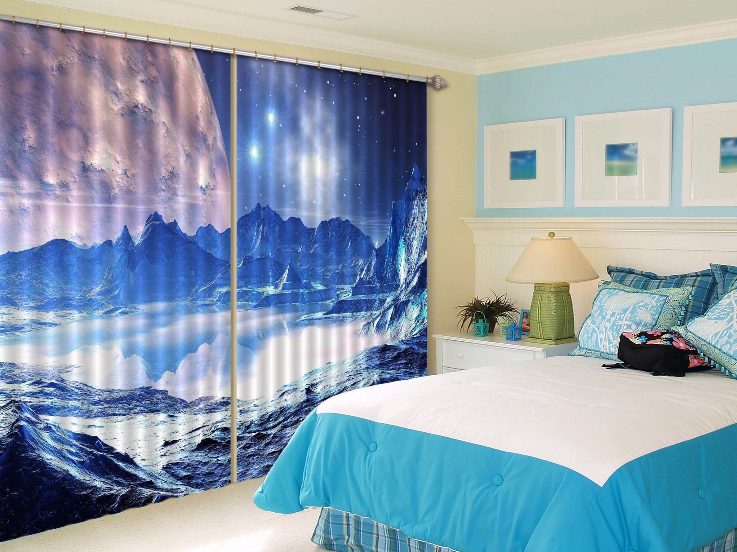 3D Exoplanet Scenery 06 Curtains Drapes Wallpaper AJ Wallpaper
