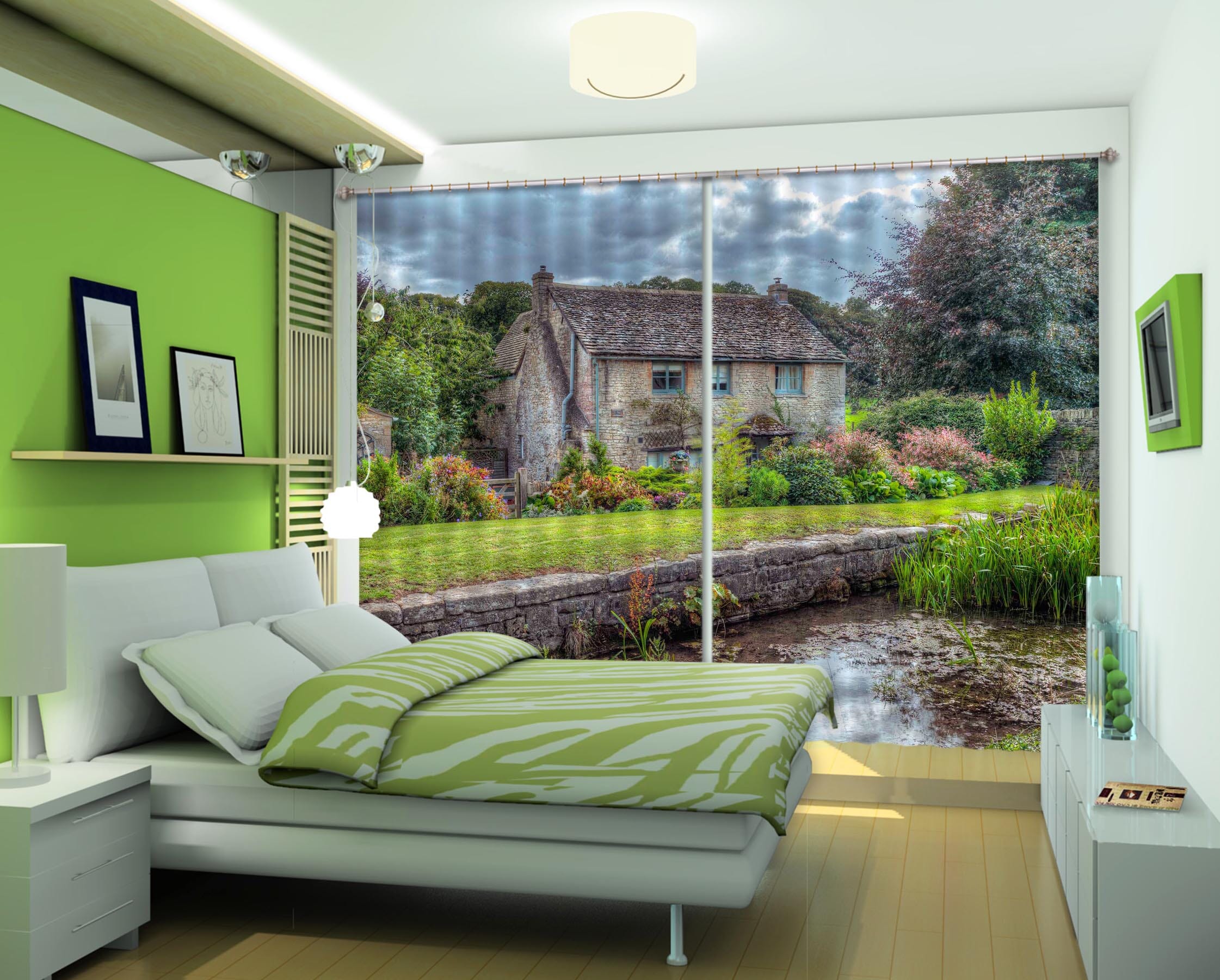 3D Country Estate 010 Assaf Frank Curtain Curtains Drapes Curtains AJ Creativity Home