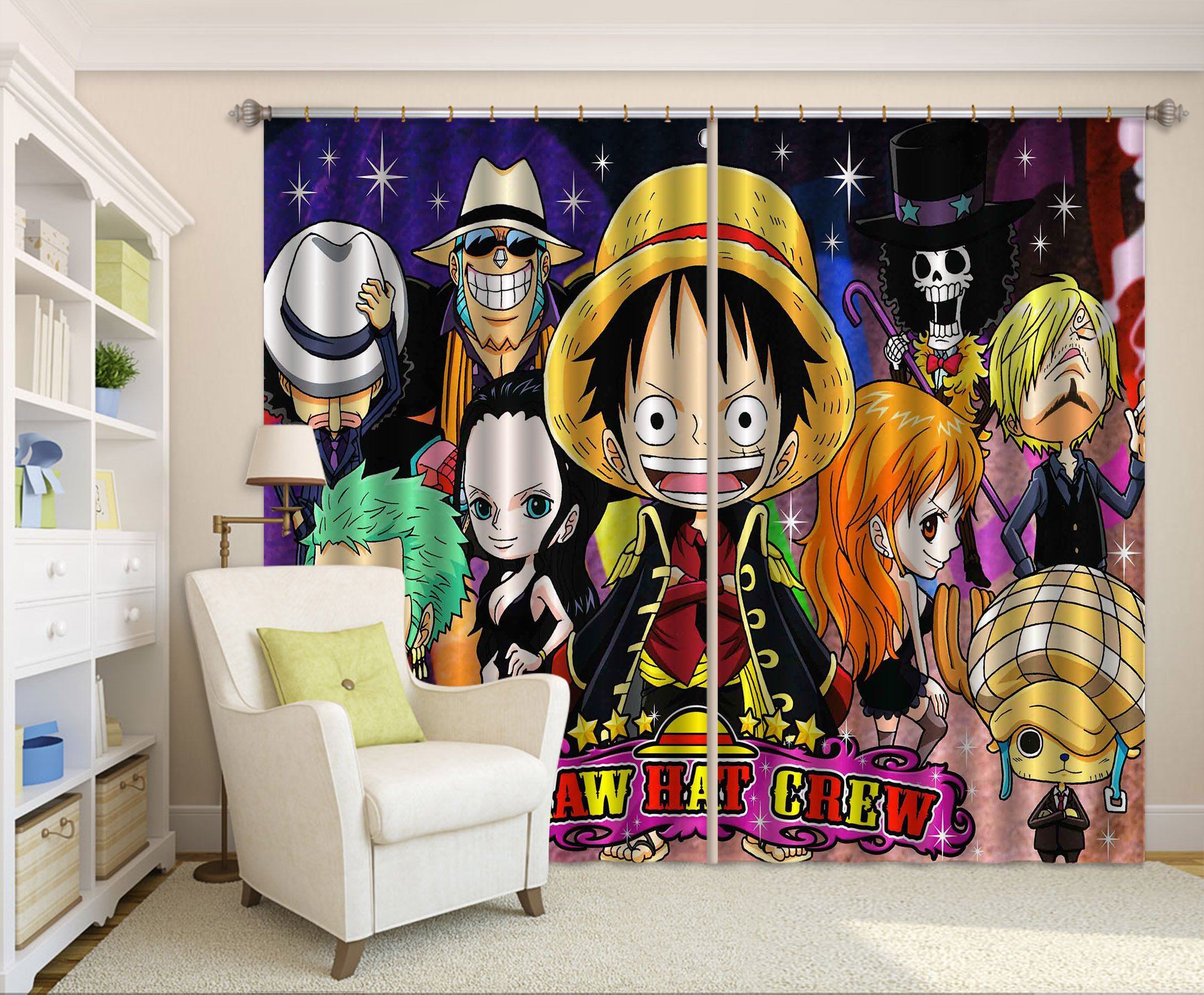 3D Lovely Animation Roles 2392 Curtains Drapes Wallpaper AJ Wallpaper