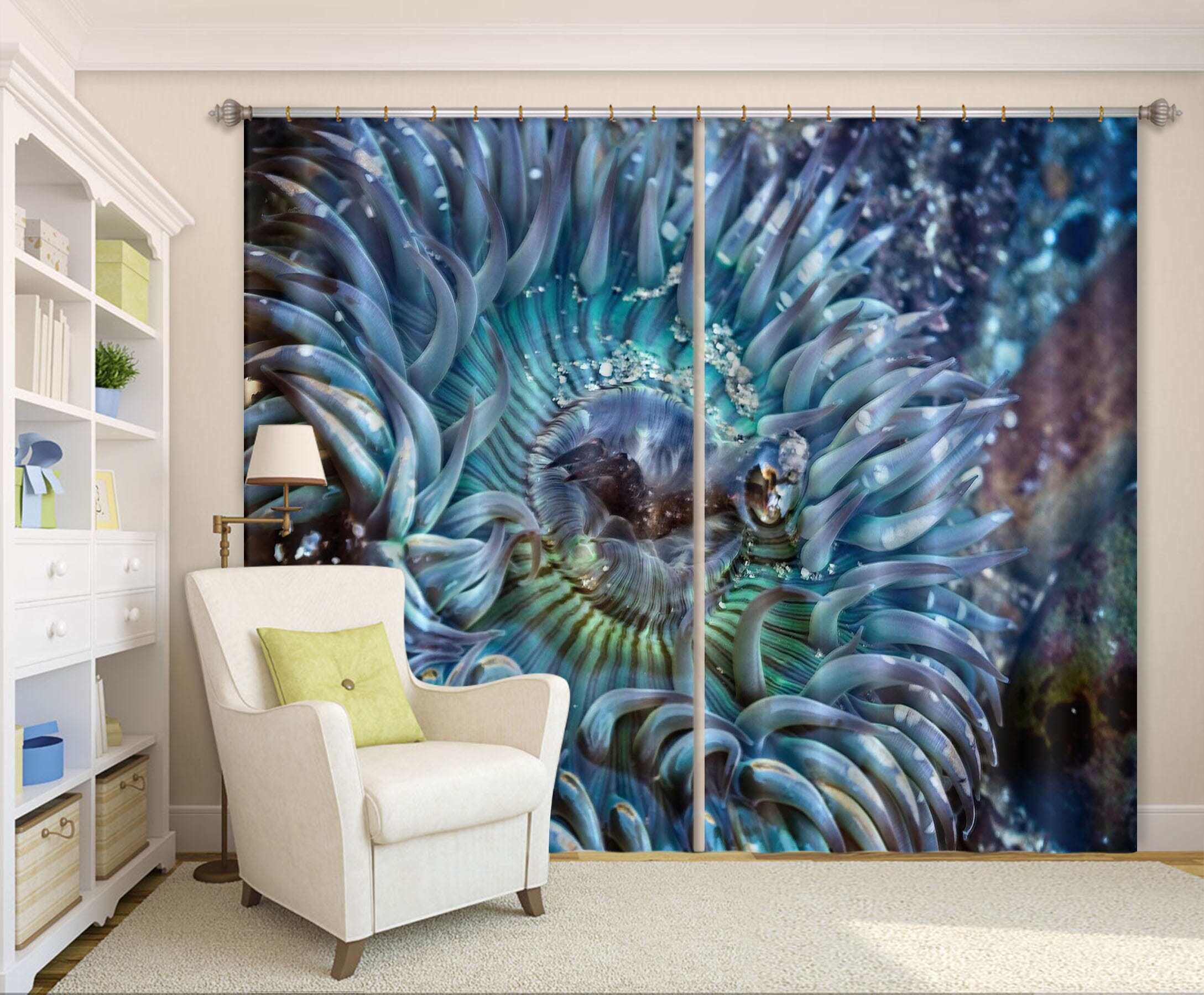 3D Tidepool Treasure 075 Kathy Barefield Curtain Curtains Drapes Curtains AJ Creativity Home