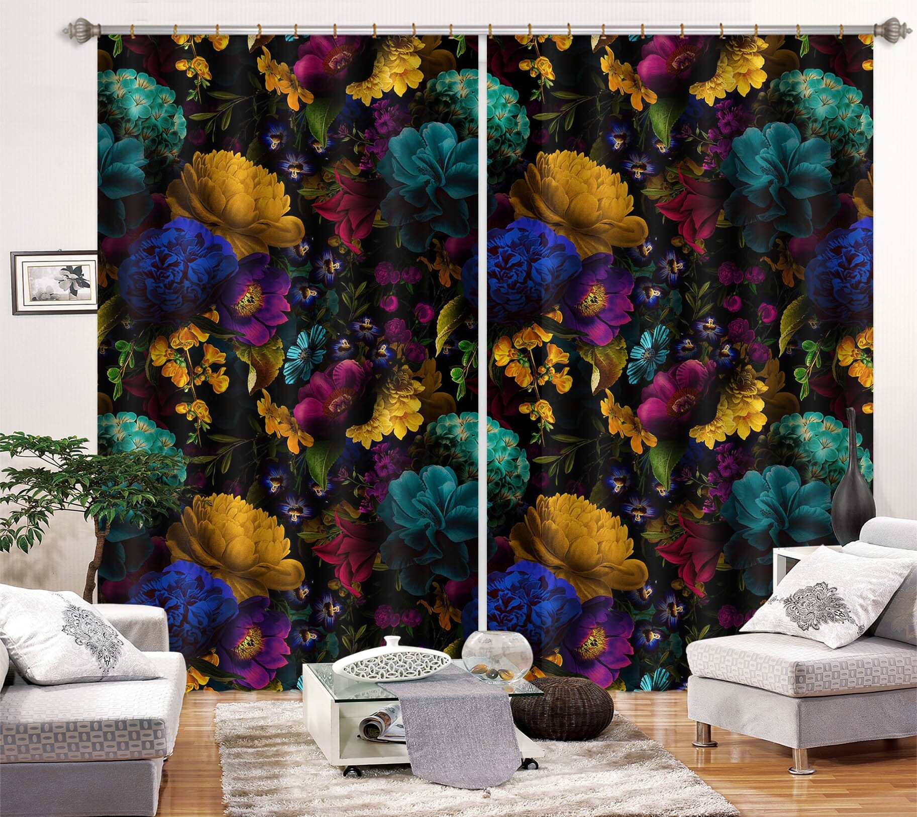 3D Color Graffiti 106 Uta Naumann Curtain Curtains Drapes Curtains AJ Creativity Home
