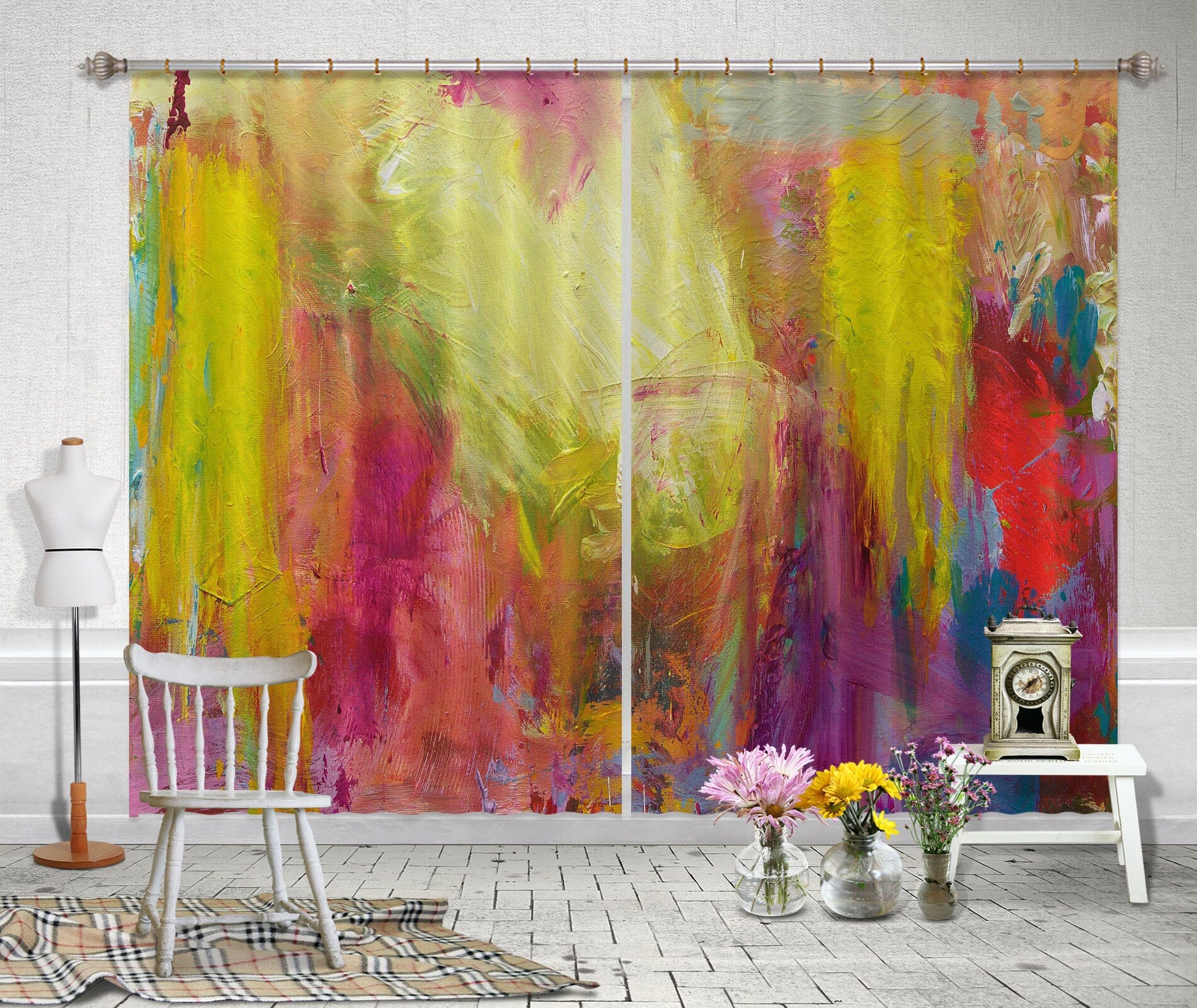 3D Vibrant Colors 107 Allan P. Friedlander Curtain Curtains Drapes Curtains AJ Creativity Home