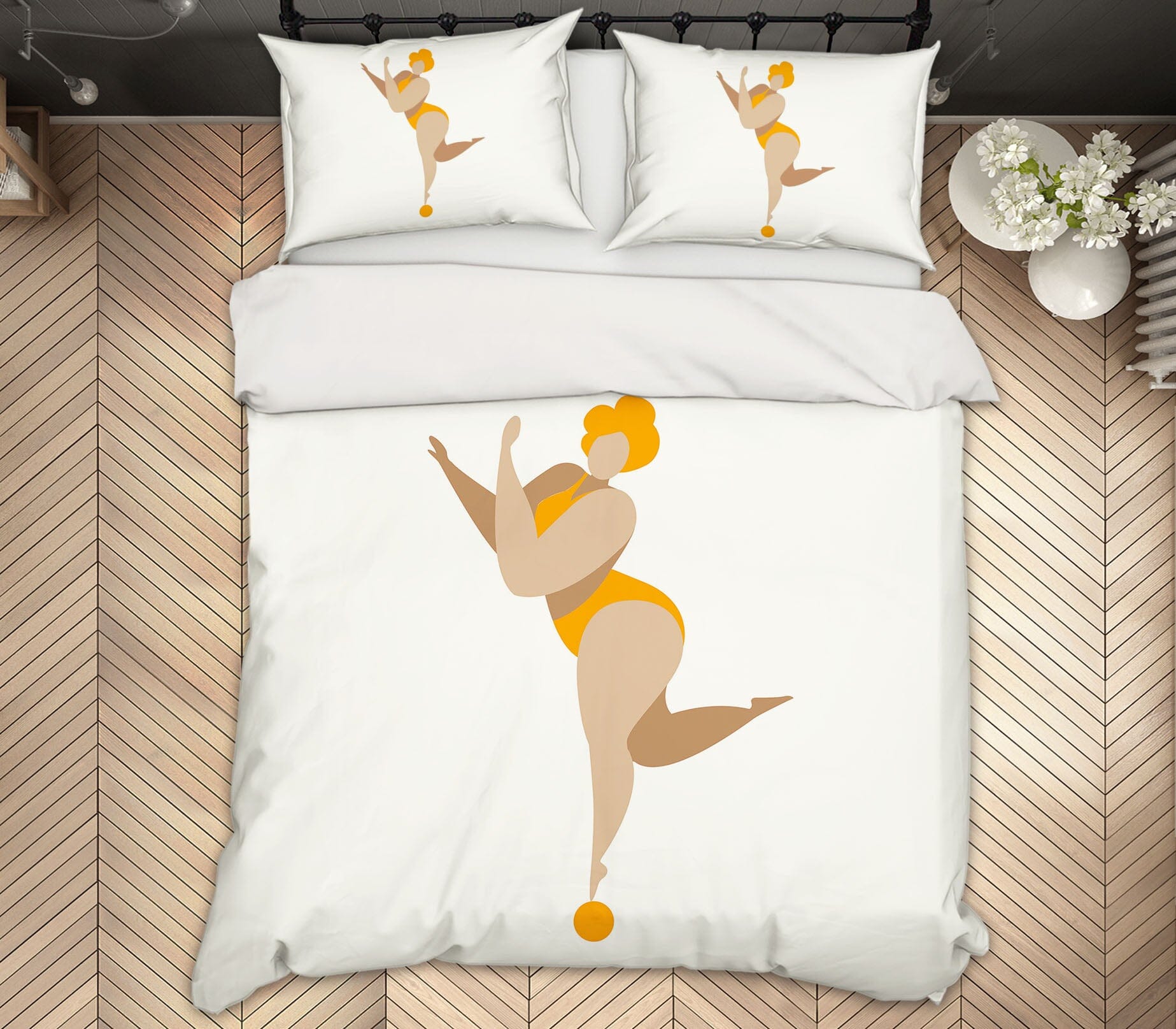 3D Woman Gymnastics 135 Boris Draschoff Bedding Bed Pillowcases Quilt Quiet Covers AJ Creativity Home