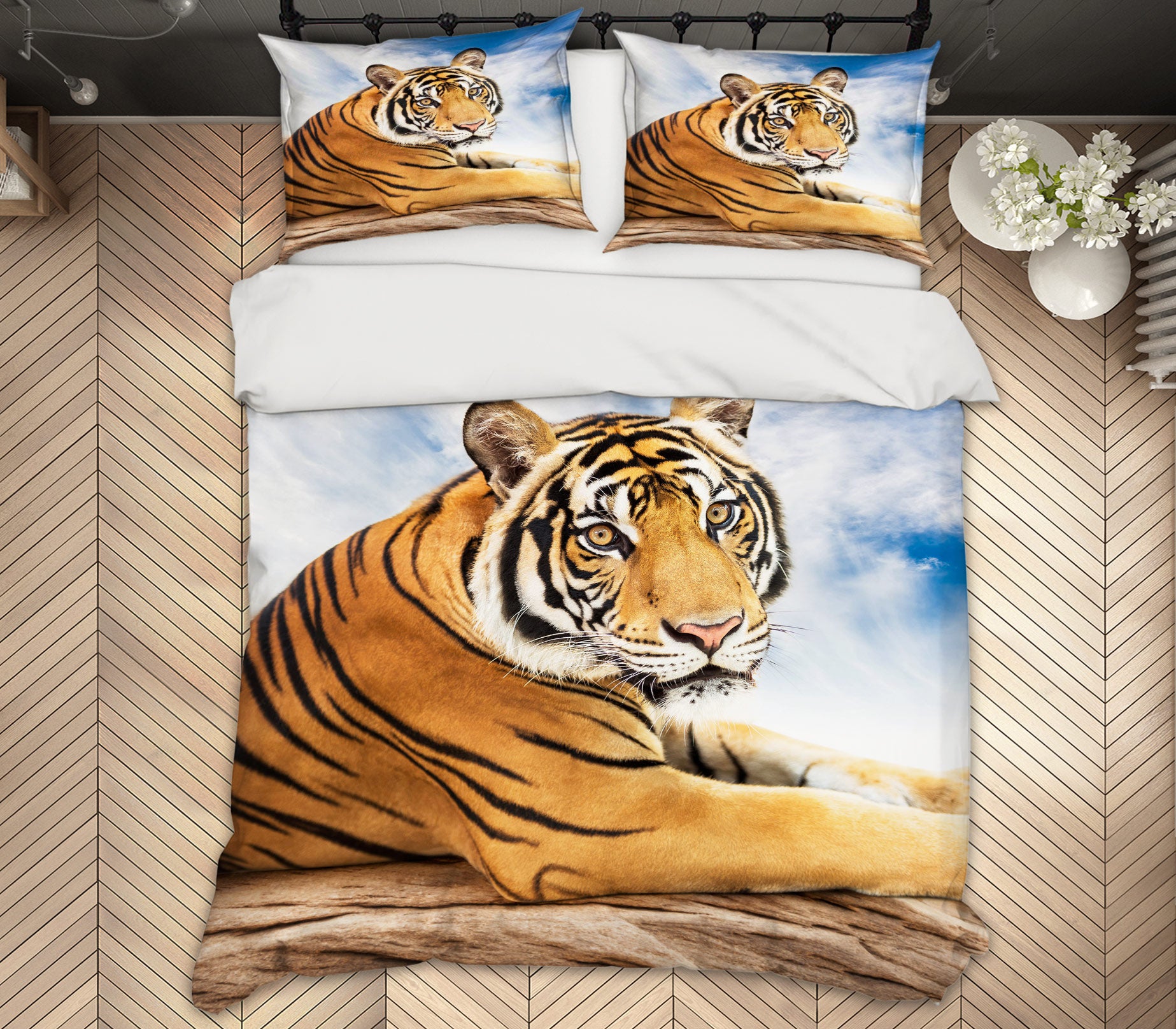 3D Tiger 59236 Bed Pillowcases Quilt