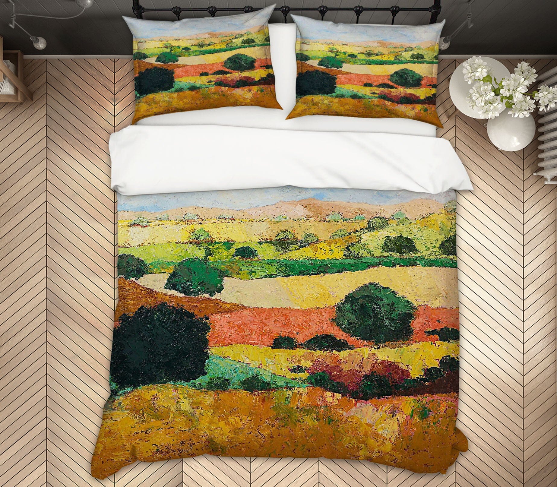 3D Hillside Tree 1026 Allan P. Friedlander Bedding Bed Pillowcases Quilt Quiet Covers AJ Creativity Home