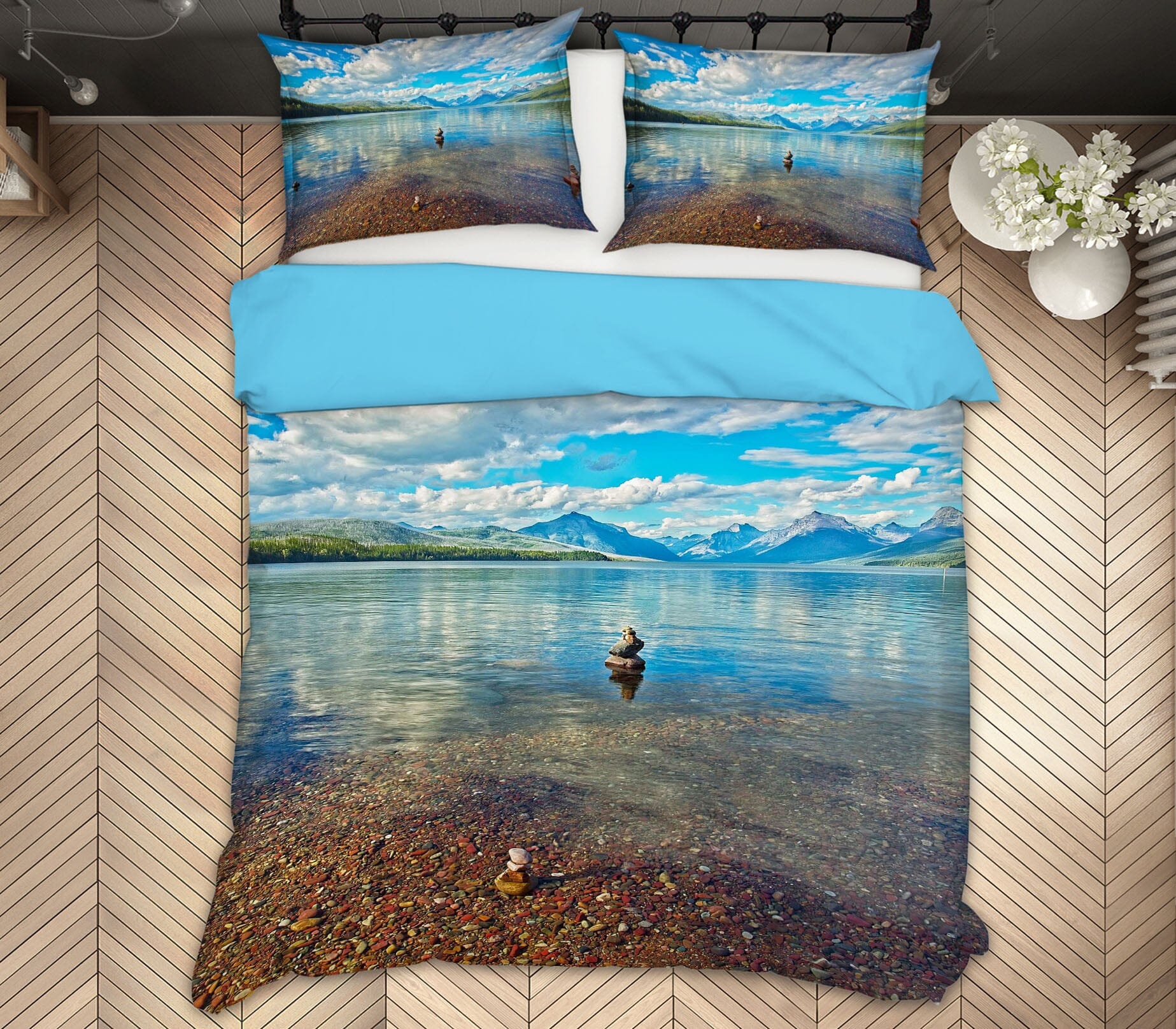 3D Clear Lake 2124 Kathy Barefield Bedding Bed Pillowcases Quilt Quiet Covers AJ Creativity Home