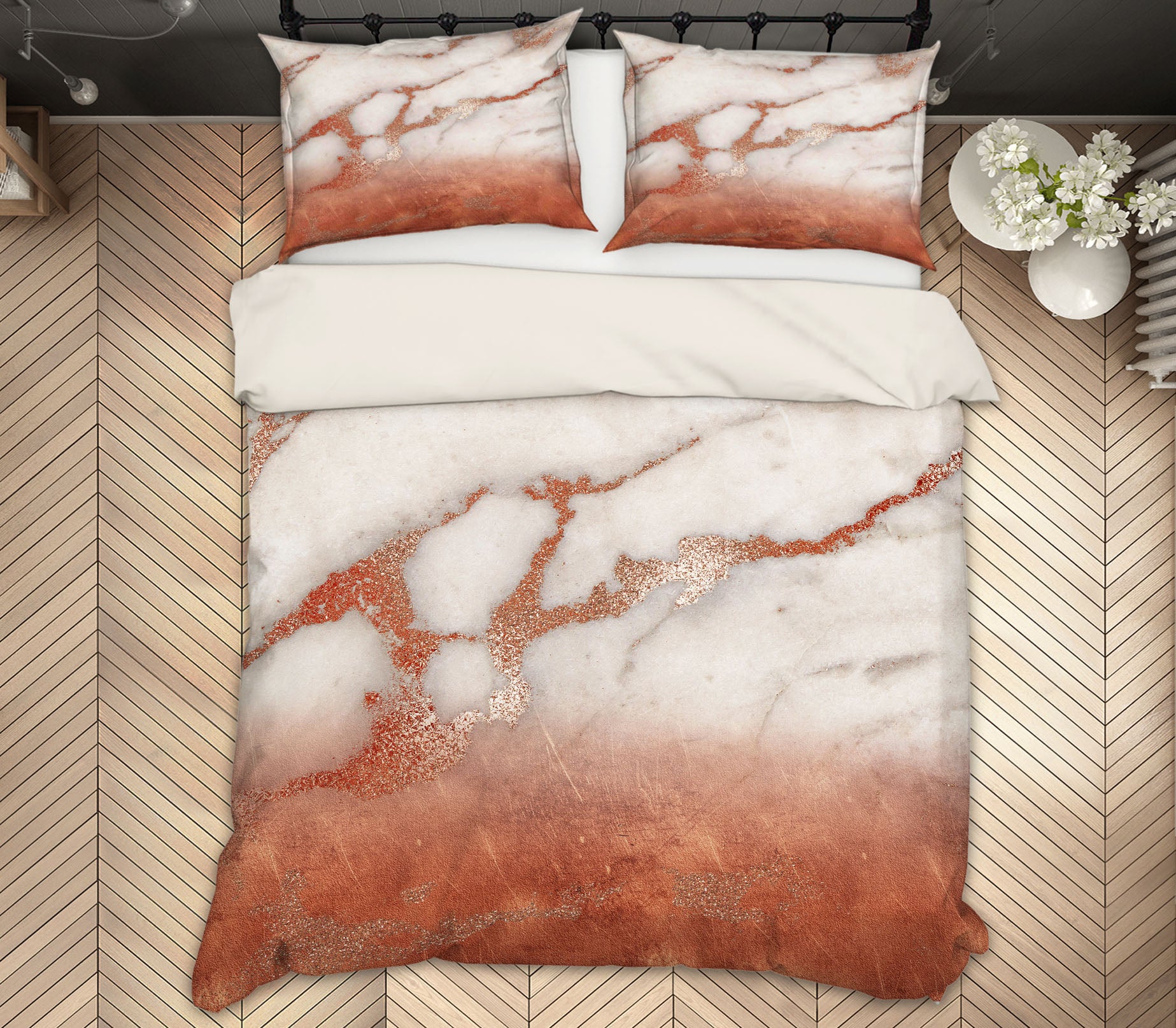 3D Brown Marble Texture 18139 Uta Naumann Bedding Bed Pillowcases Quilt