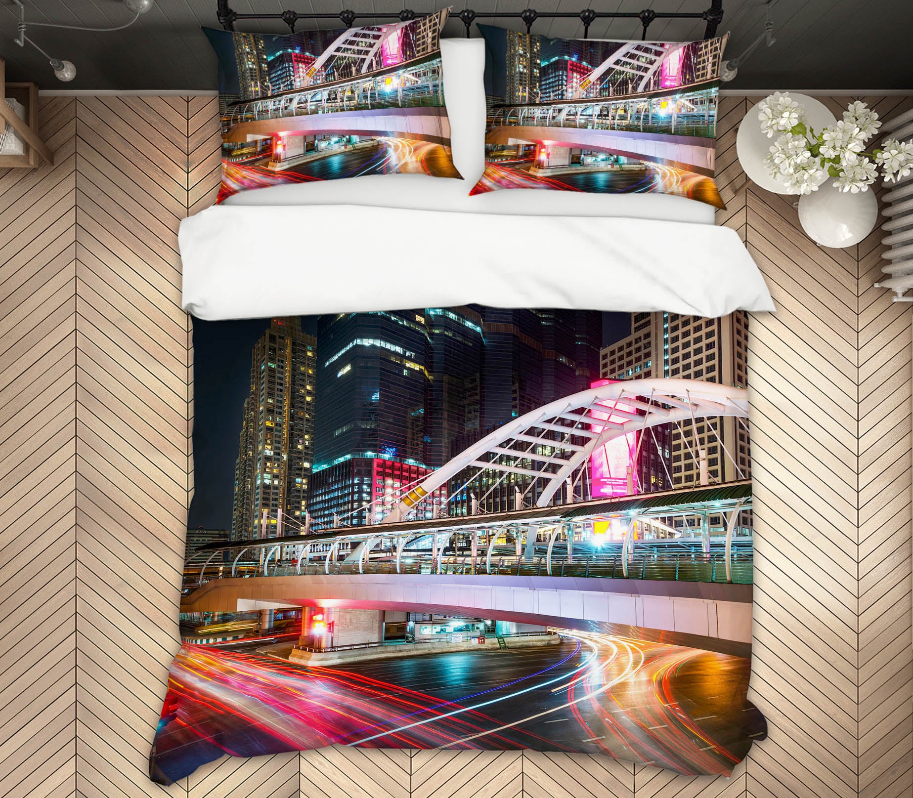 3D Bangkok Bridge 107 Marco Carmassi Bedding Bed Pillowcases Quilt