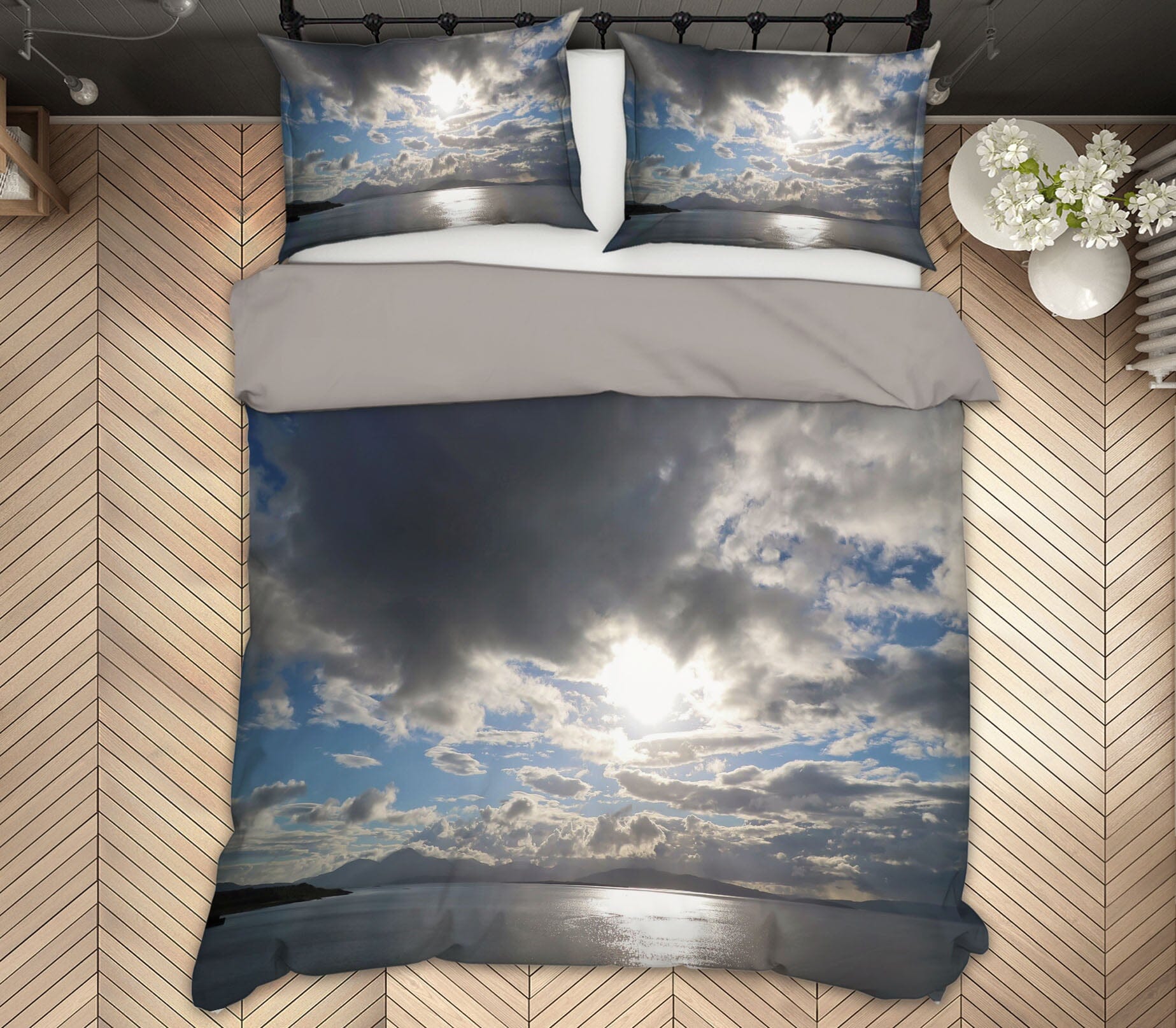 3D Sunburst Skye 1026 Jerry LoFaro bedding Bed Pillowcases Quilt Quiet Covers AJ Creativity Home