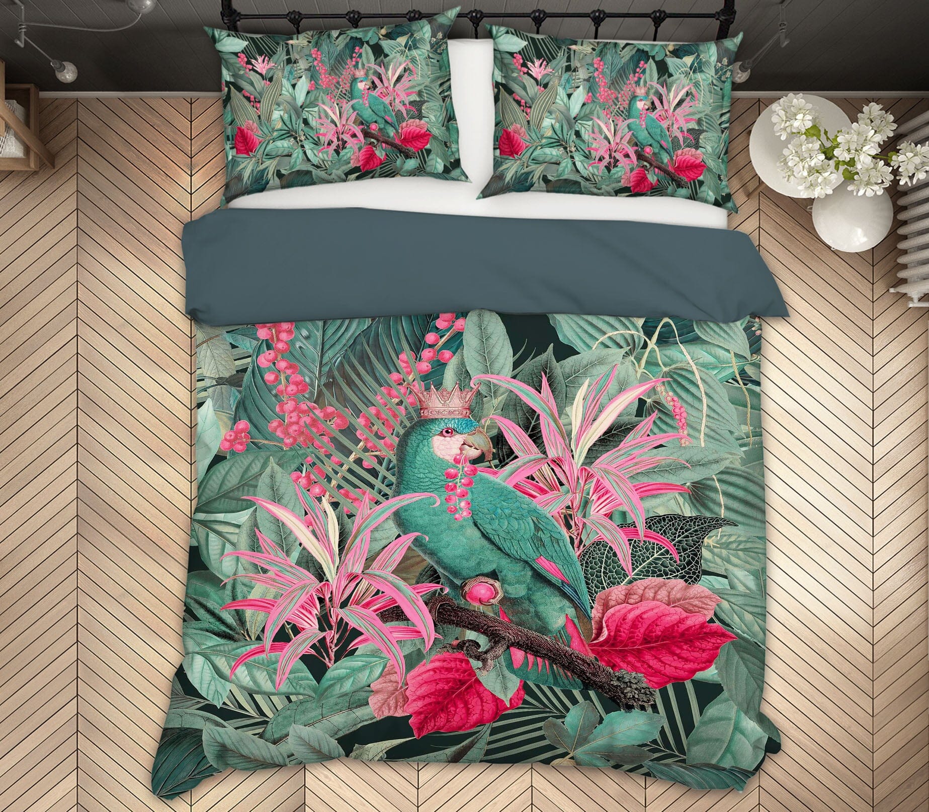 3D Bright Red Flower 103 Andrea haase Bedding Bed Pillowcases Quilt Quiet Covers AJ Creativity Home