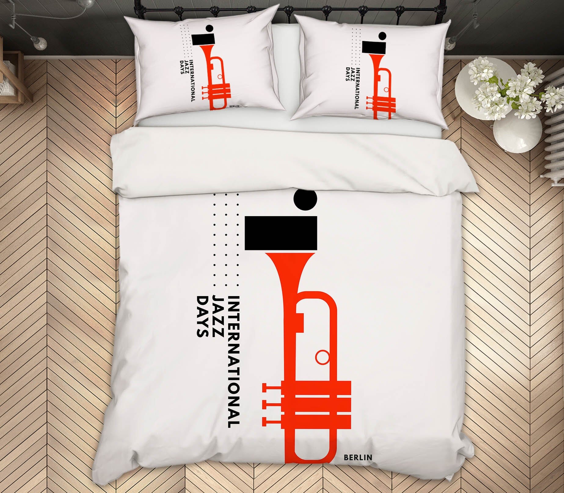3D Trumpet Pattern 157 Boris Draschoff Bedding Bed Pillowcases Quilt Quiet Covers AJ Creativity Home