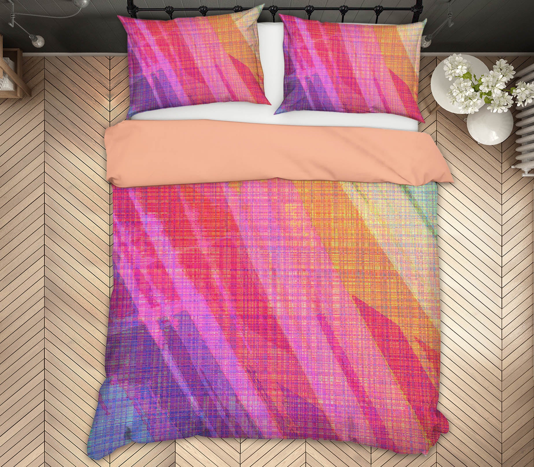 3D Abstract Rainbow 70002 Shandra Smith Bedding Bed Pillowcases Quilt