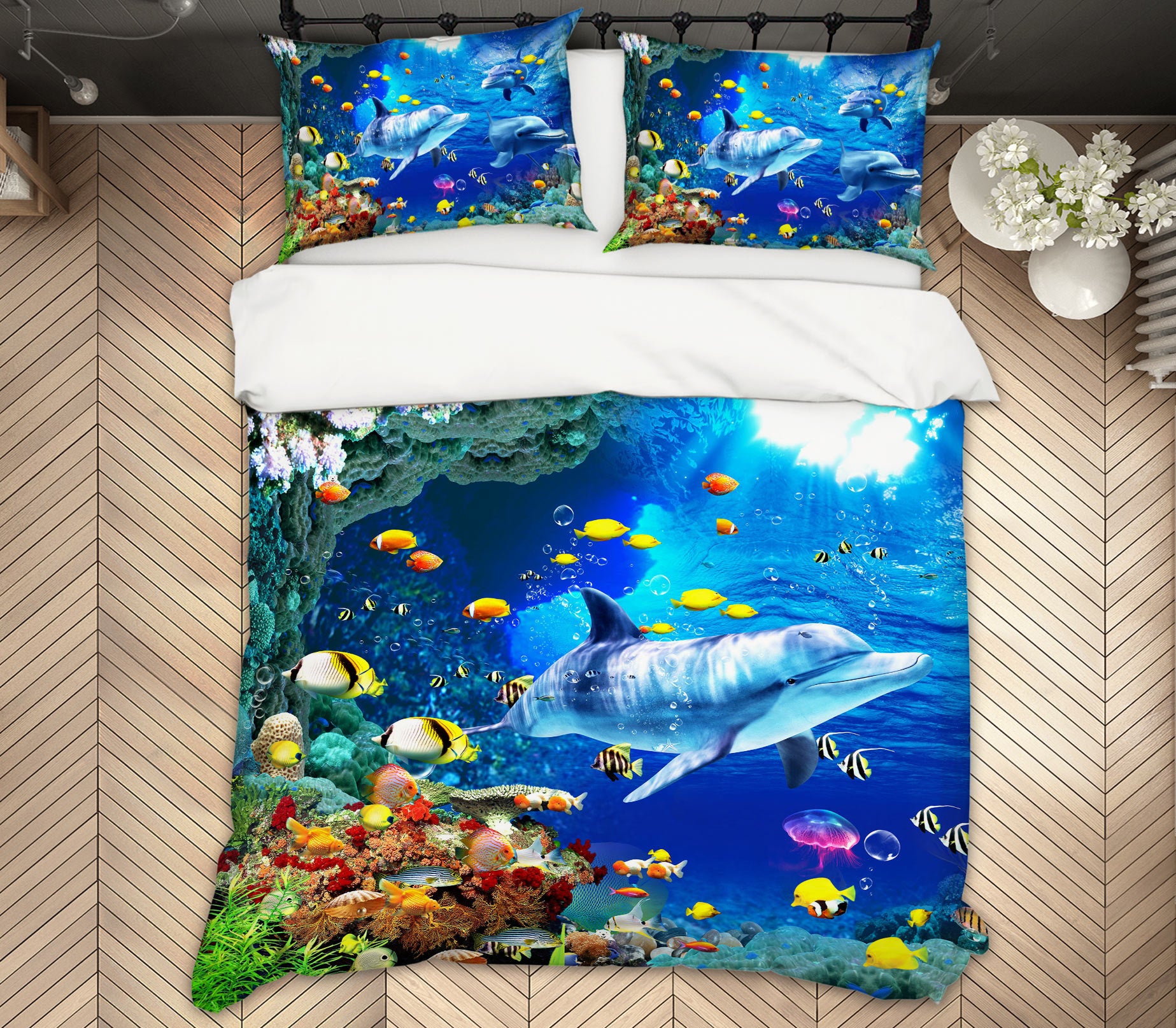 3D Underwater World 13037 Bed Pillowcases Quilt