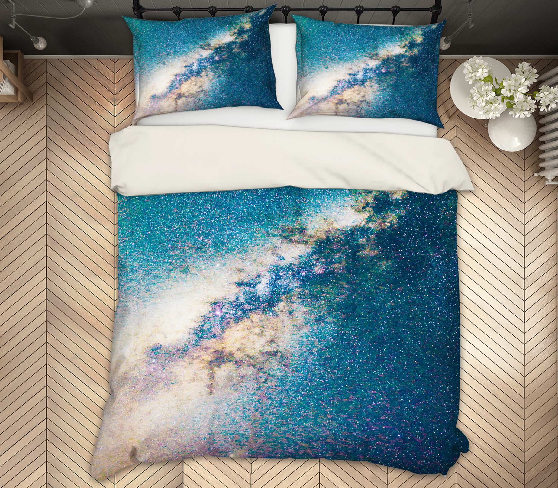 3D Starry Sky 16148 Bed Pillowcases Quilt