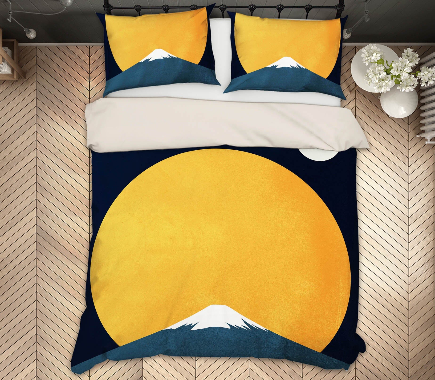 3D Moon Hill 153 Boris Draschoff Bedding Bed Pillowcases Quilt Quiet Covers AJ Creativity Home