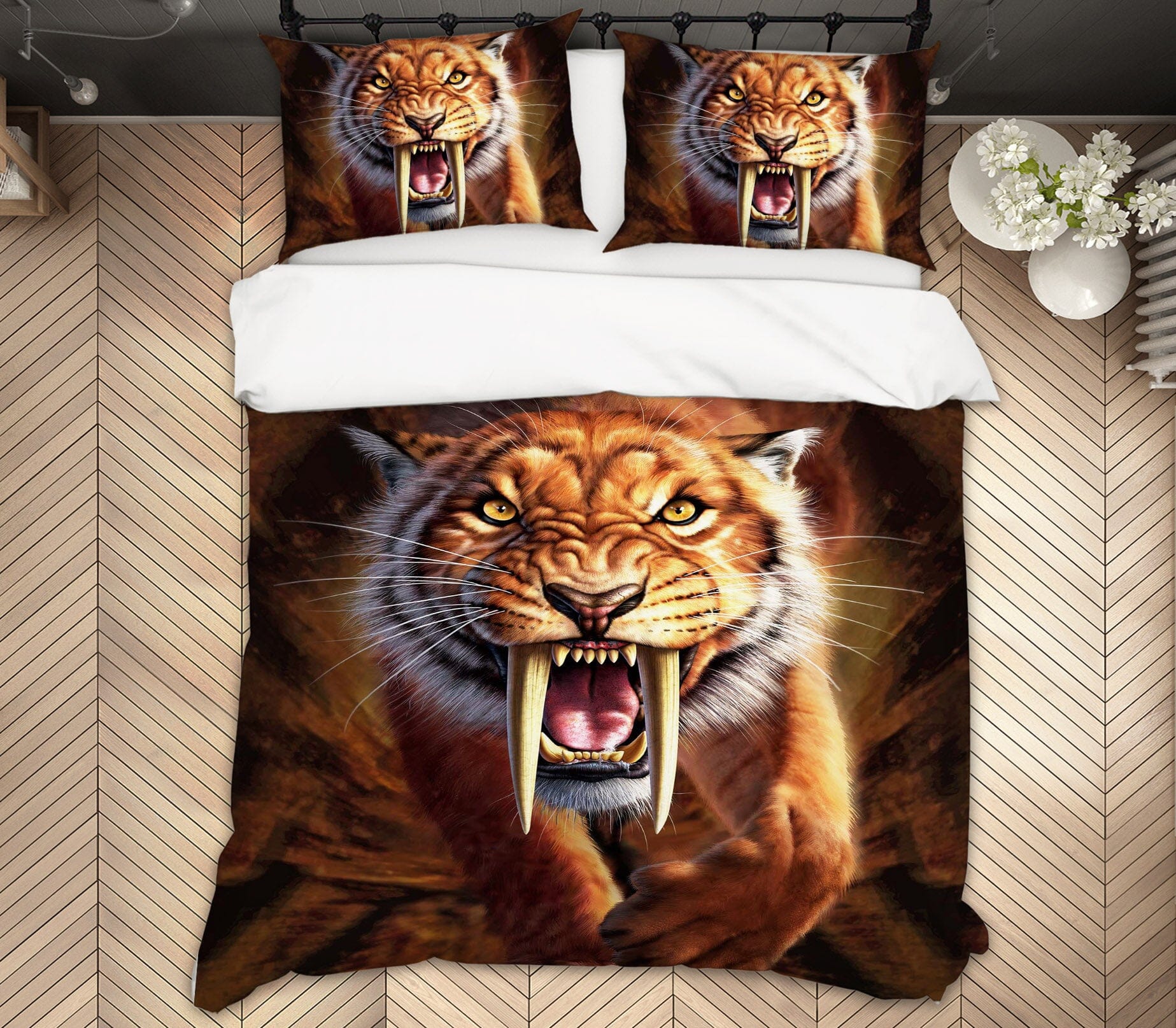 3D Sabertooth 2130 Jerry LoFaro bedding Bed Pillowcases Quilt Quiet Covers AJ Creativity Home
