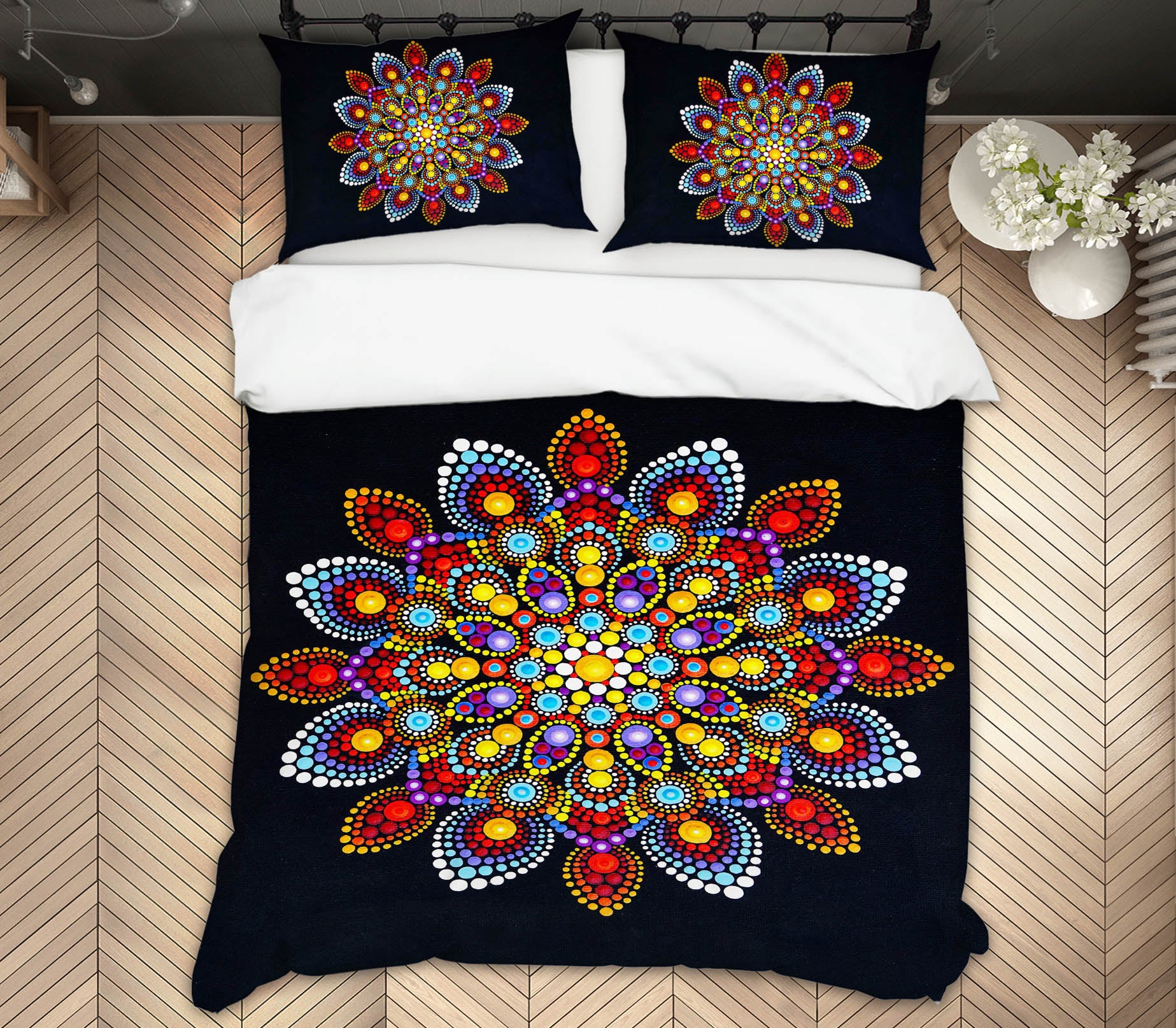 3D Pattern 59016 Bed Pillowcases Quilt