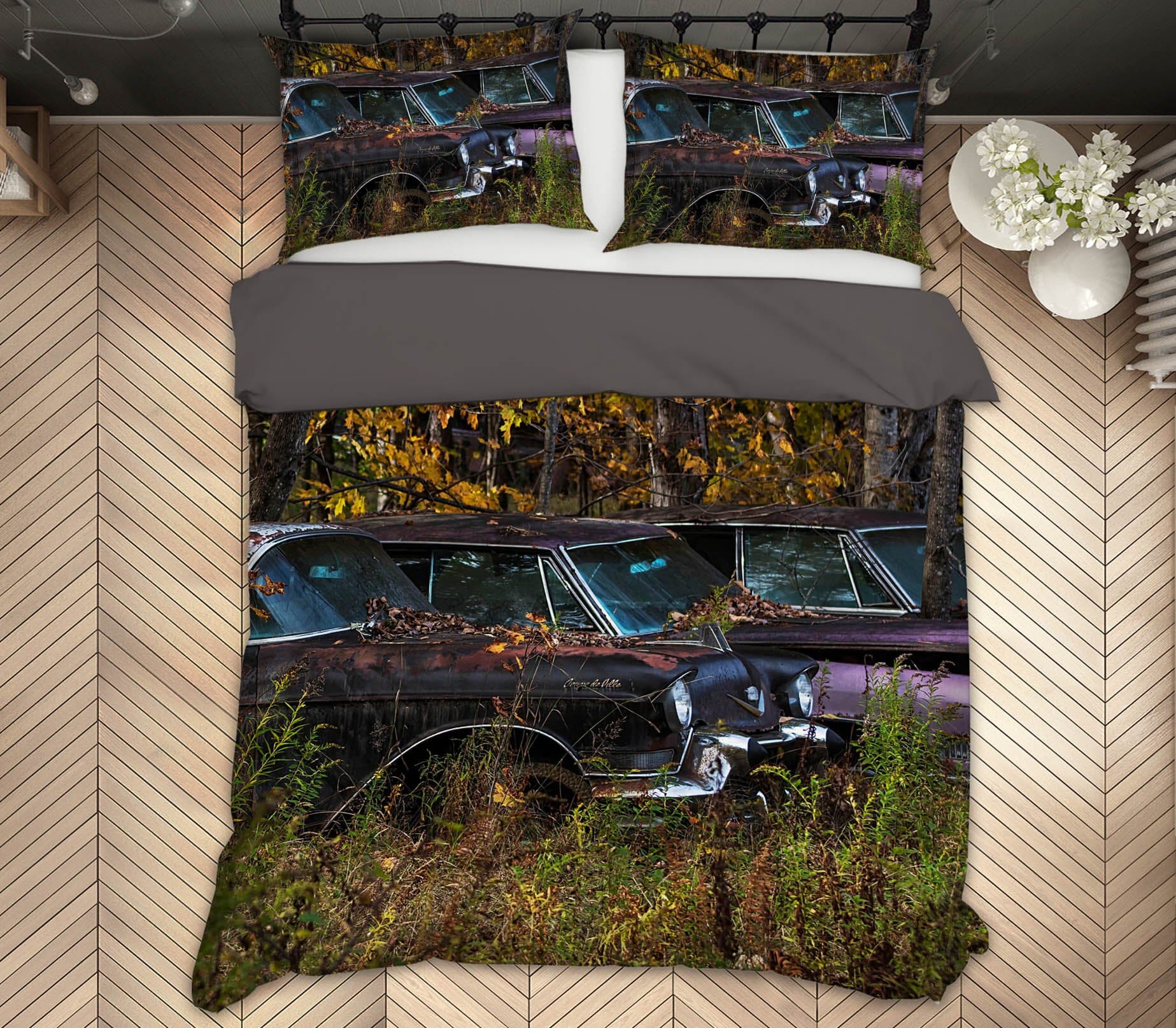 3D Cadillac Dreams 1003 Jerry LoFaro bedding Bed Pillowcases Quilt Quiet Covers AJ Creativity Home