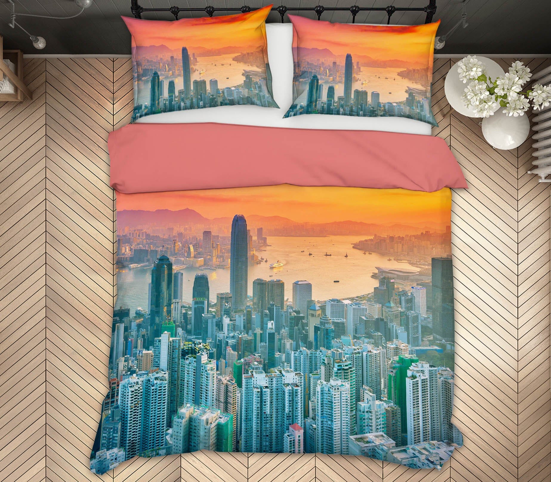 3D Tall Building 2135 Marco Carmassi Bedding Bed Pillowcases Quilt Quiet Covers AJ Creativity Home