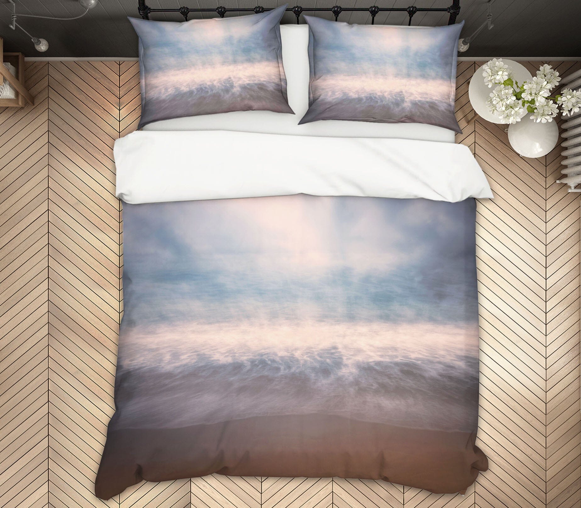 3D Stormy Waves 2150 Marco Carmassi Bedding Bed Pillowcases Quilt Quiet Covers AJ Creativity Home