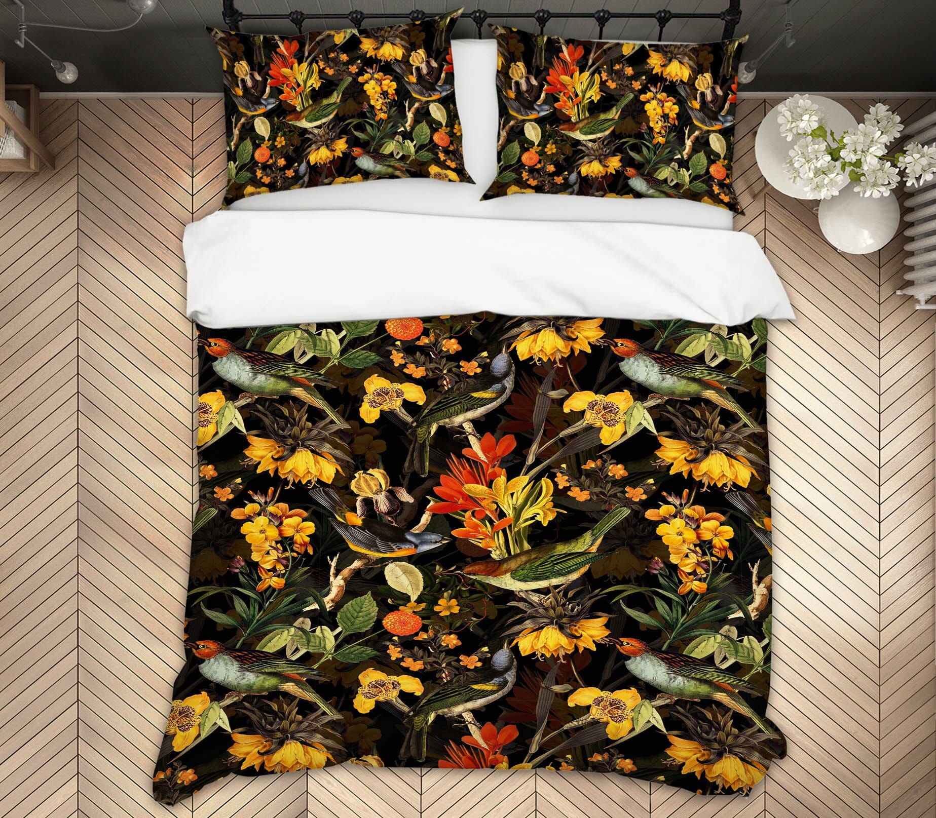 3D Bird Floral 118 Uta Naumann Bedding Bed Pillowcases Quilt Quiet Covers AJ Creativity Home