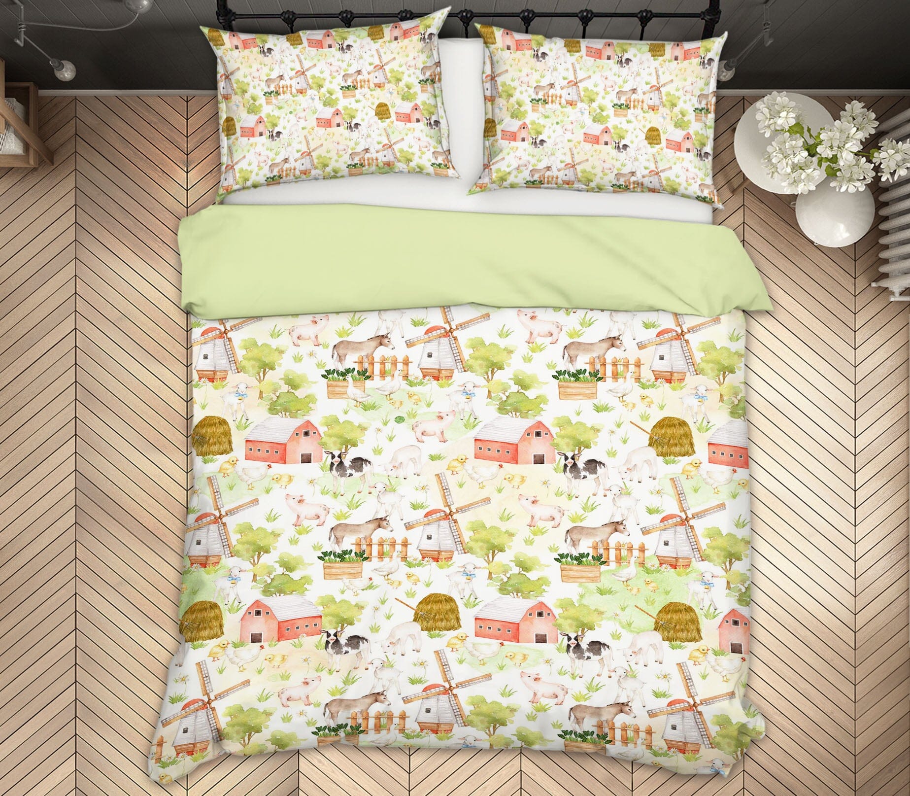 3D Windmill Horse 213 Uta Naumann Bedding Bed Pillowcases Quilt Quiet Covers AJ Creativity Home