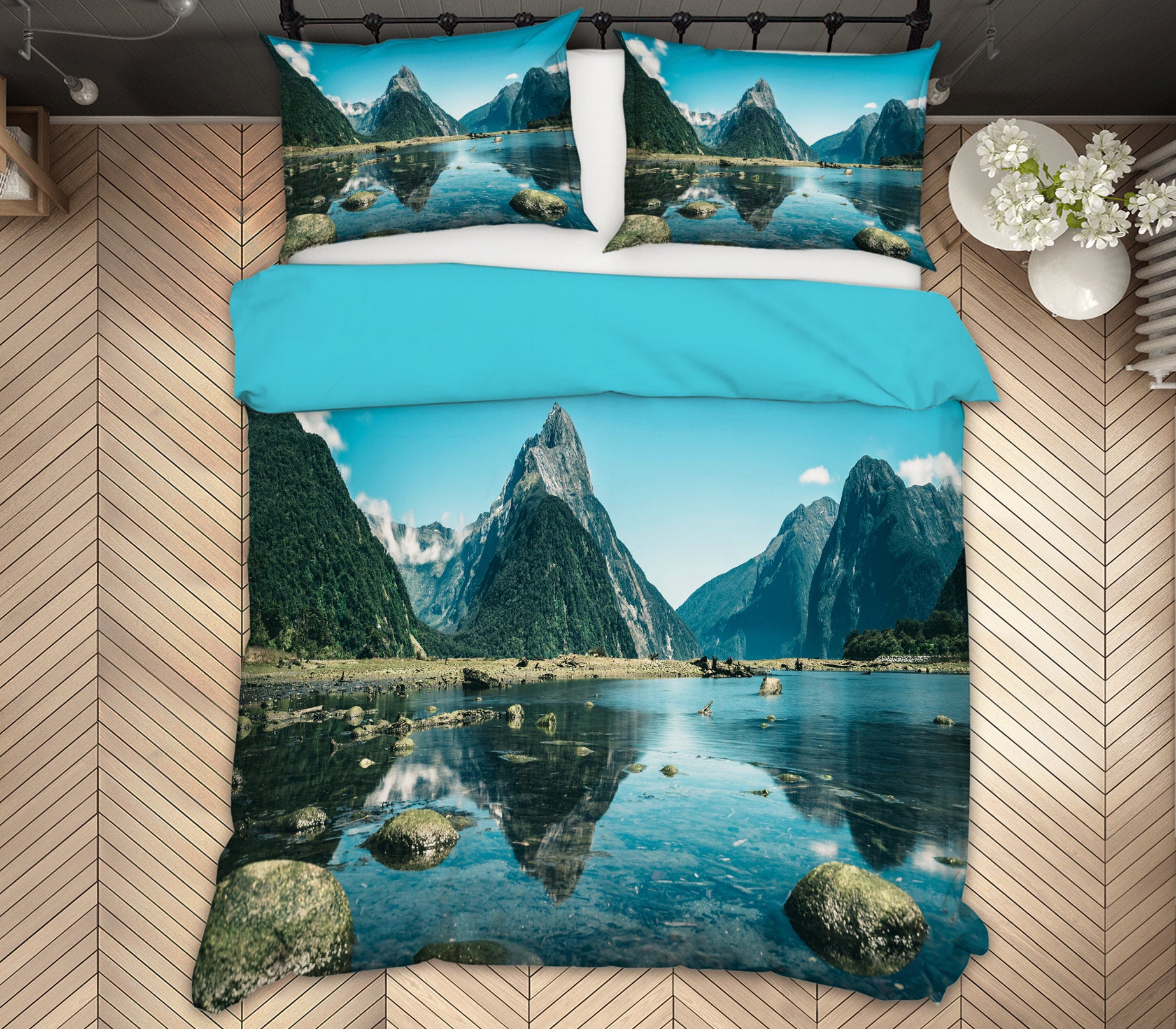3D Landscape 59158 Bed Pillowcases Quilt