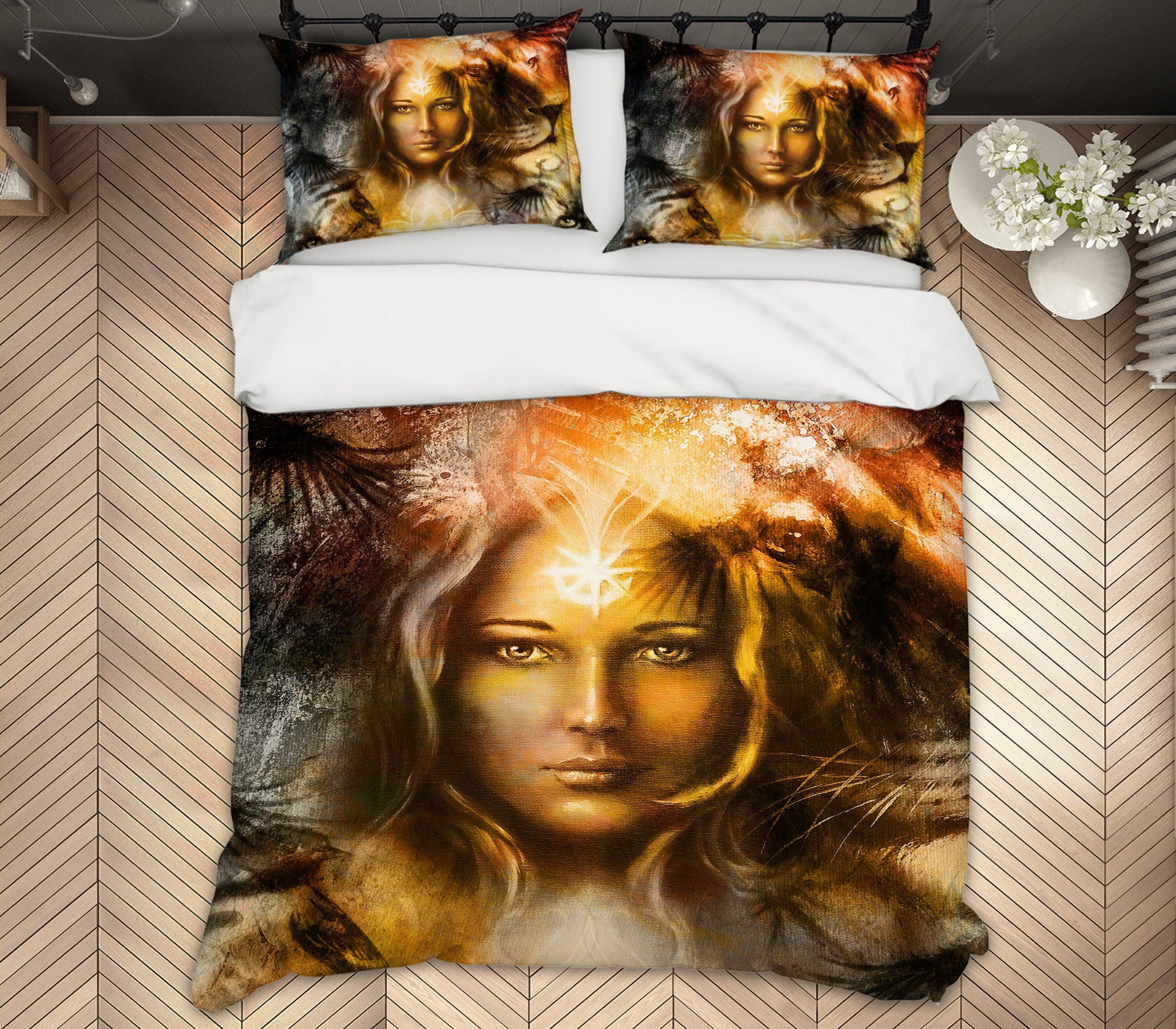 3D Woman Saint 028 Bed Pillowcases Quilt