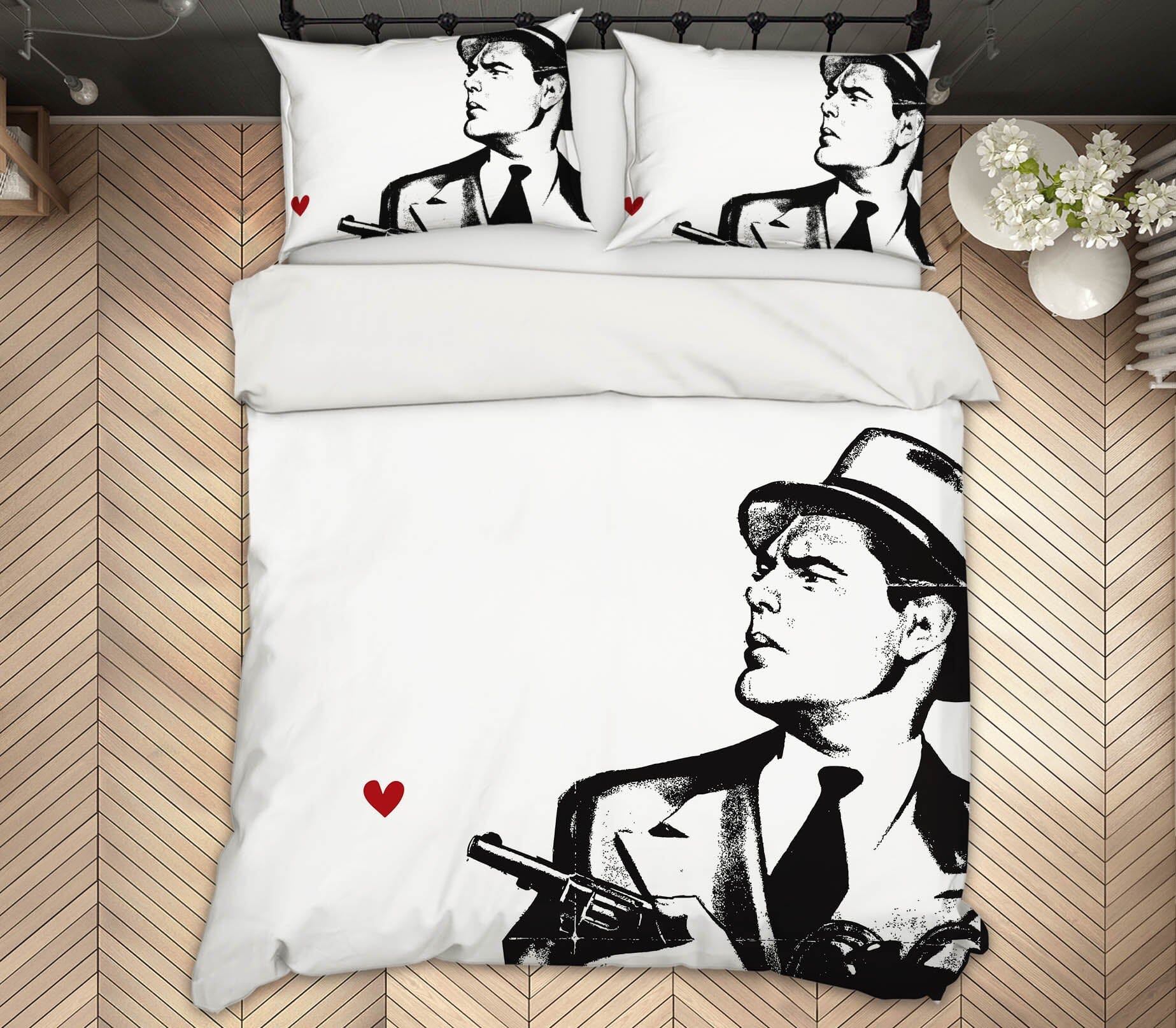 3D Red Heart 136 Boris Draschoff Bedding Bed Pillowcases Quilt Quiet Covers AJ Creativity Home