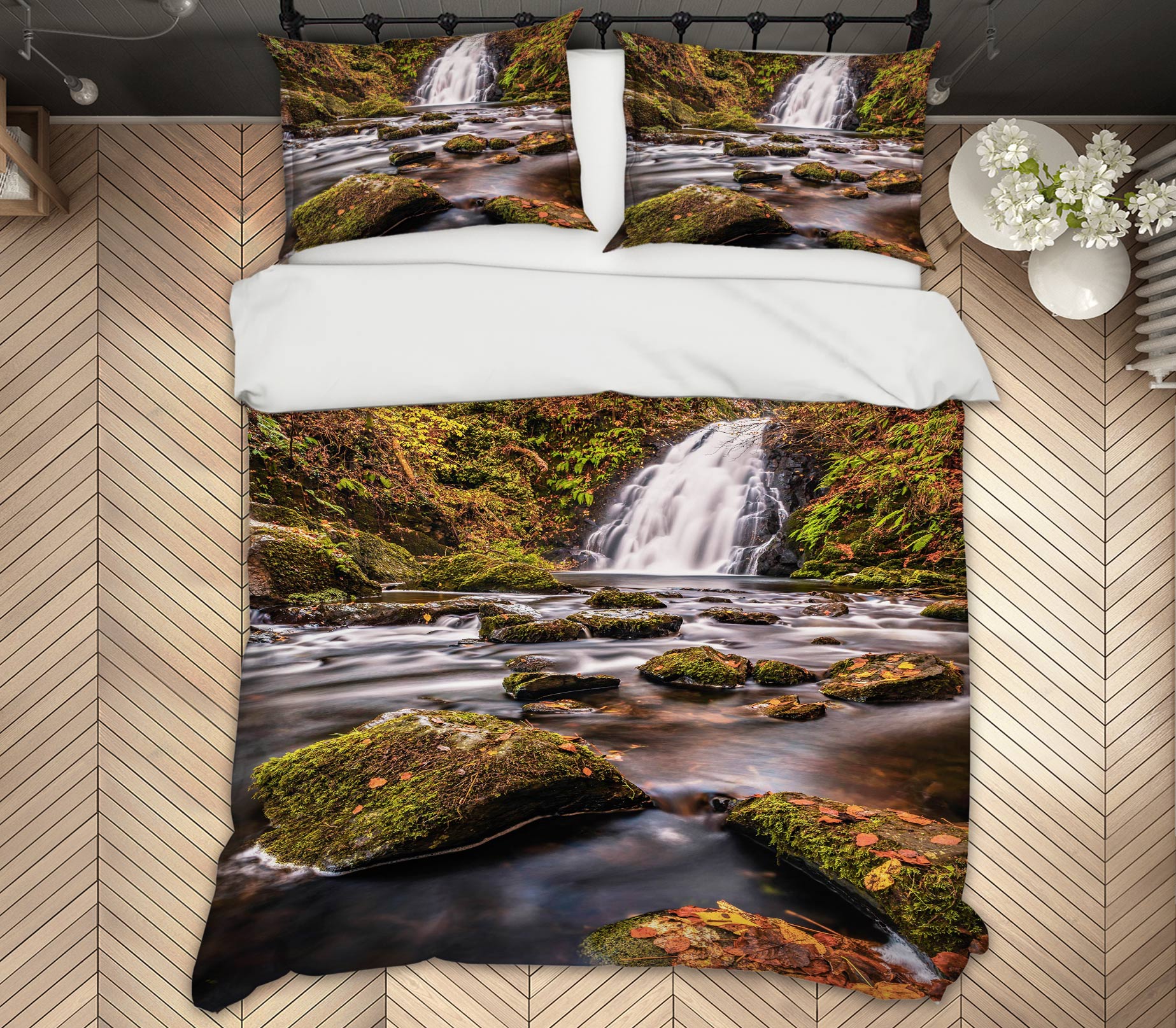 3D Stone River 15159 Bed Pillowcases Quilt