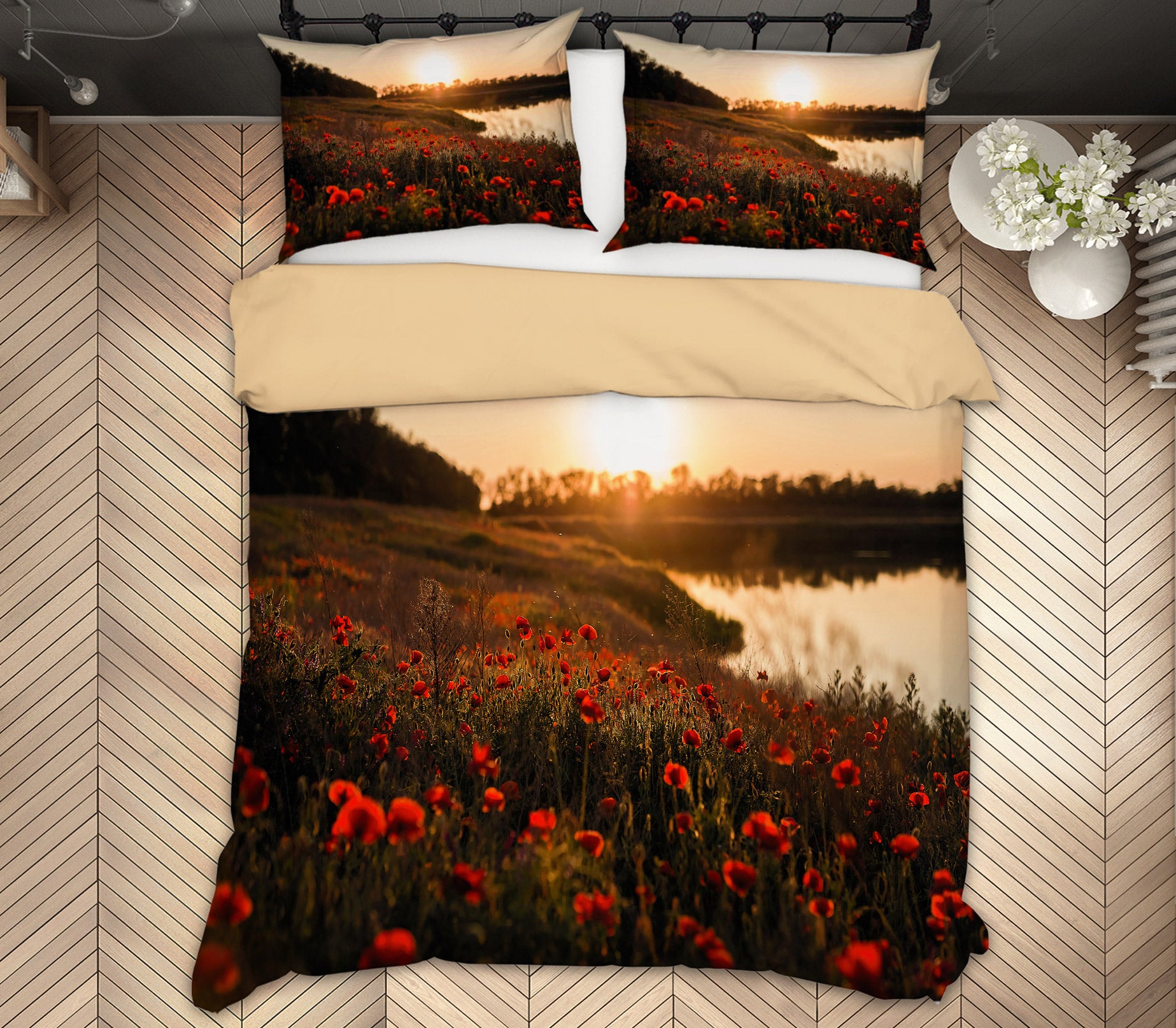 3D Flower Bush 59101 Bed Pillowcases Quilt