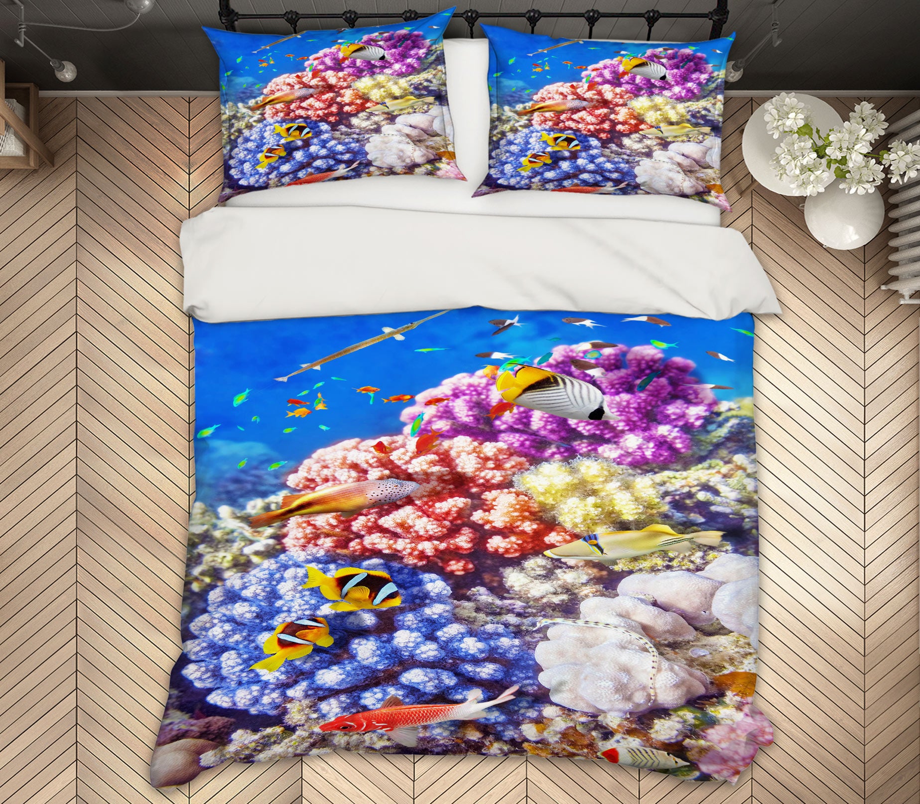 3D Sea Coral 15103 Bed Pillowcases Quilt