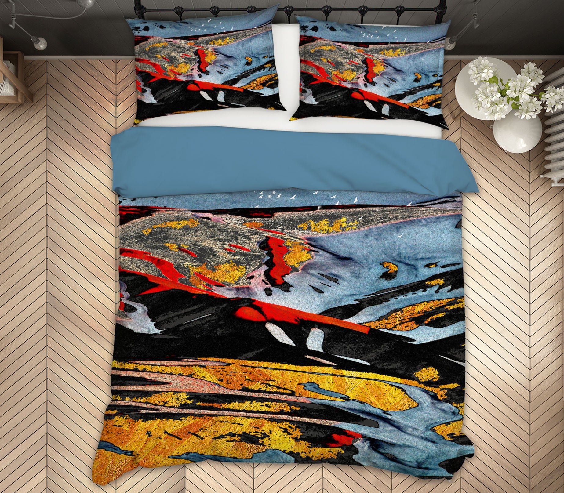 3D Mountains 15215 Bed Pillowcases Quilt