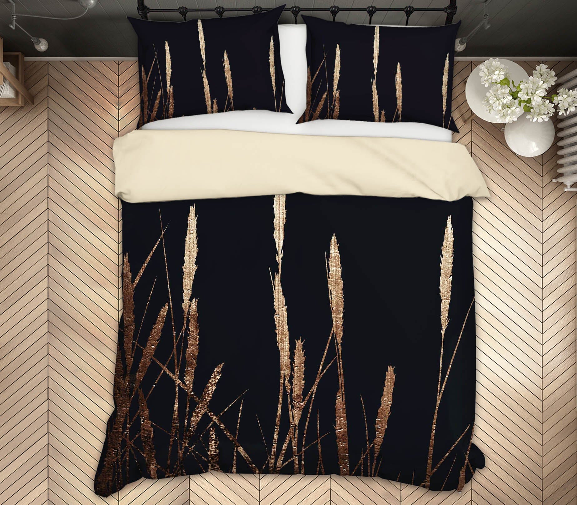 3D Golden Fields 2104 Boris Draschoff Bedding Bed Pillowcases Quilt Quiet Covers AJ Creativity Home