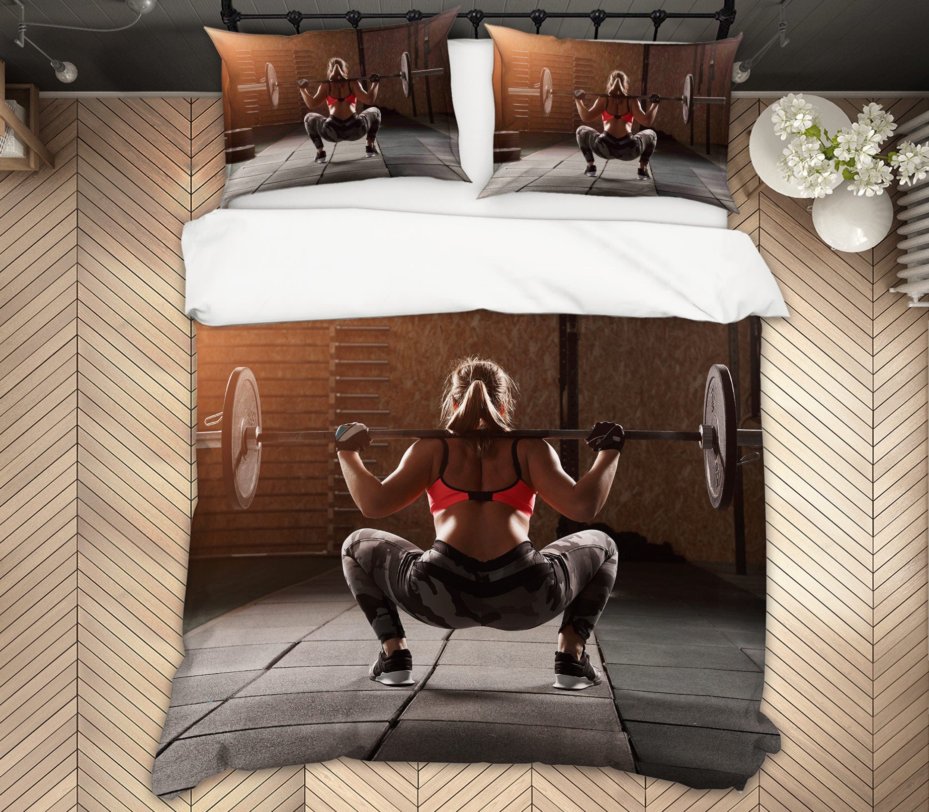 3D Weightlifting 14115 Bed Pillowcases Quilt
