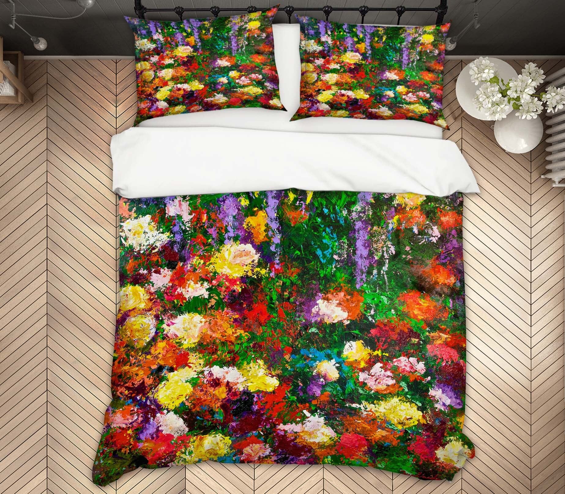 3D Wisteria Roses 1078 Allan P. Friedlander Bedding Bed Pillowcases Quilt Quiet Covers AJ Creativity Home