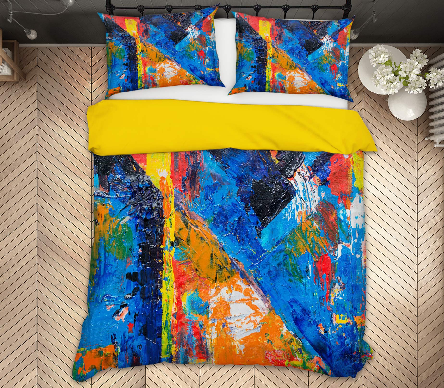 3D Colorful 59087 Bed Pillowcases Quilt