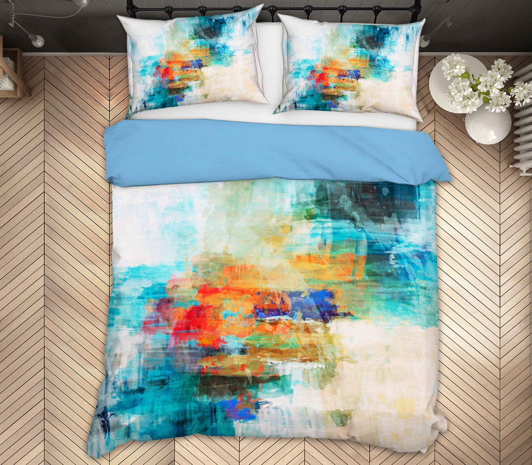 3D Color Splashes 1005 Michael Tienhaara Bedding Bed Pillowcases Quilt Quiet Covers AJ Creativity Home