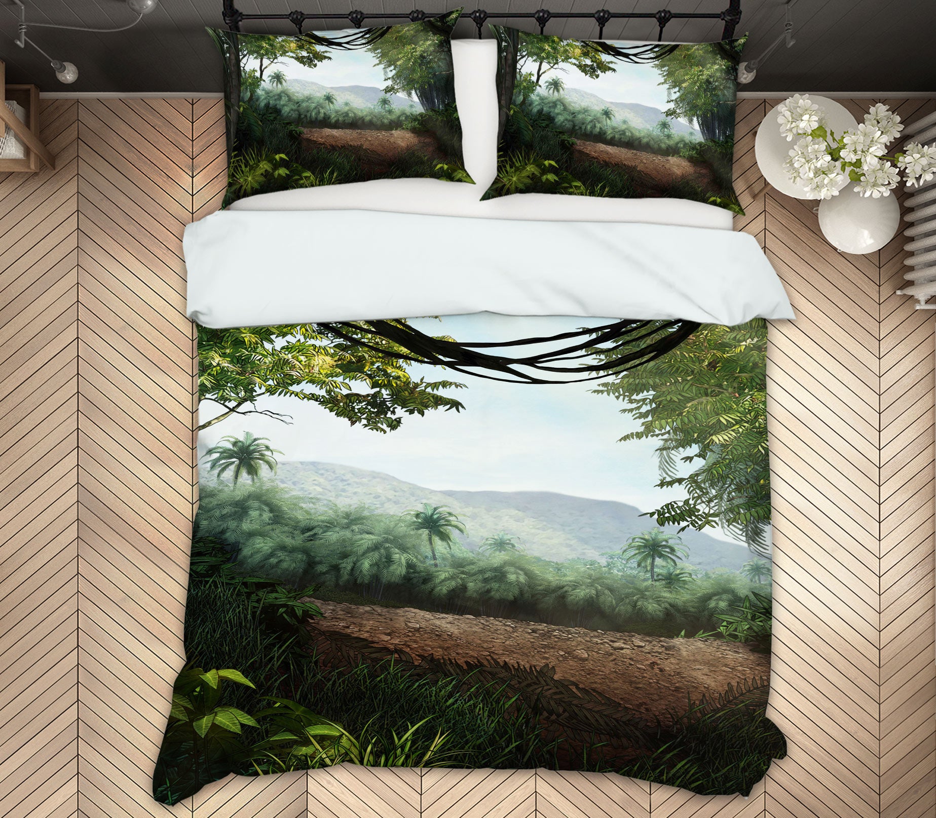 3D Forest 12214 Bed Pillowcases Quilt