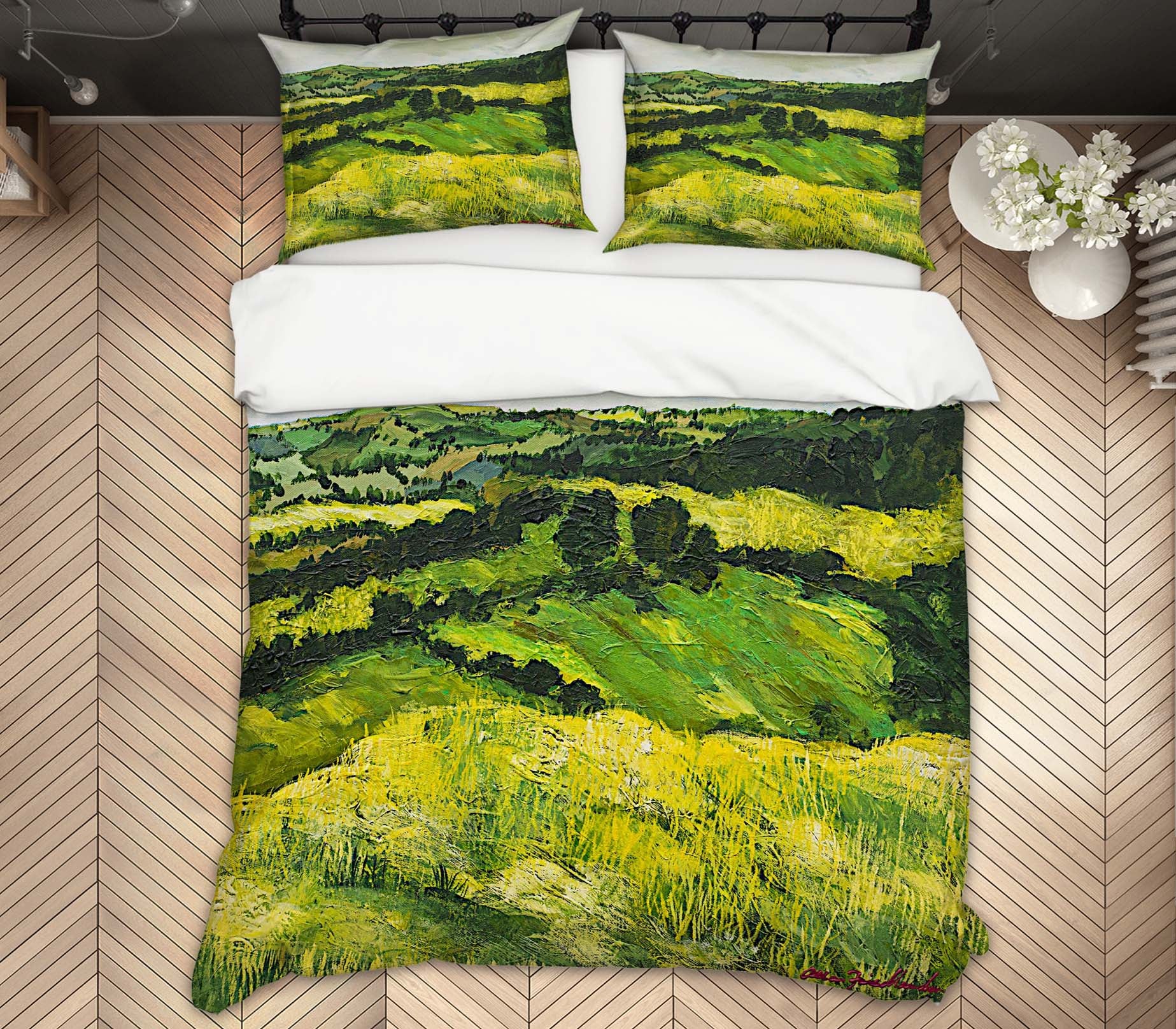 3D Tall Grass Path 1060 Allan P. Friedlander Bedding Bed Pillowcases Quilt