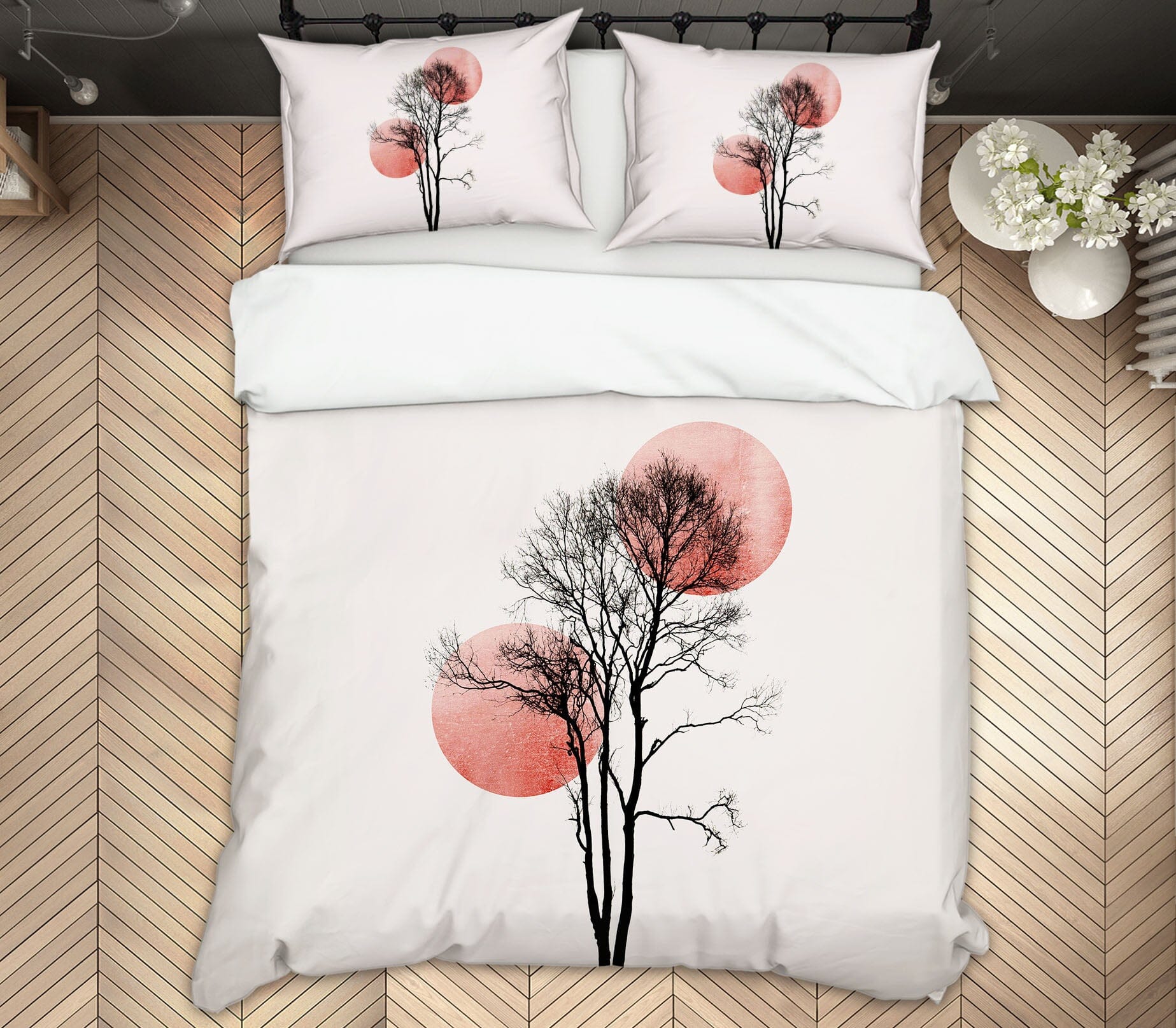 3D Moon Tree Painting 213 Boris Draschoff Bedding Bed Pillowcases Quilt Quiet Covers AJ Creativity Home