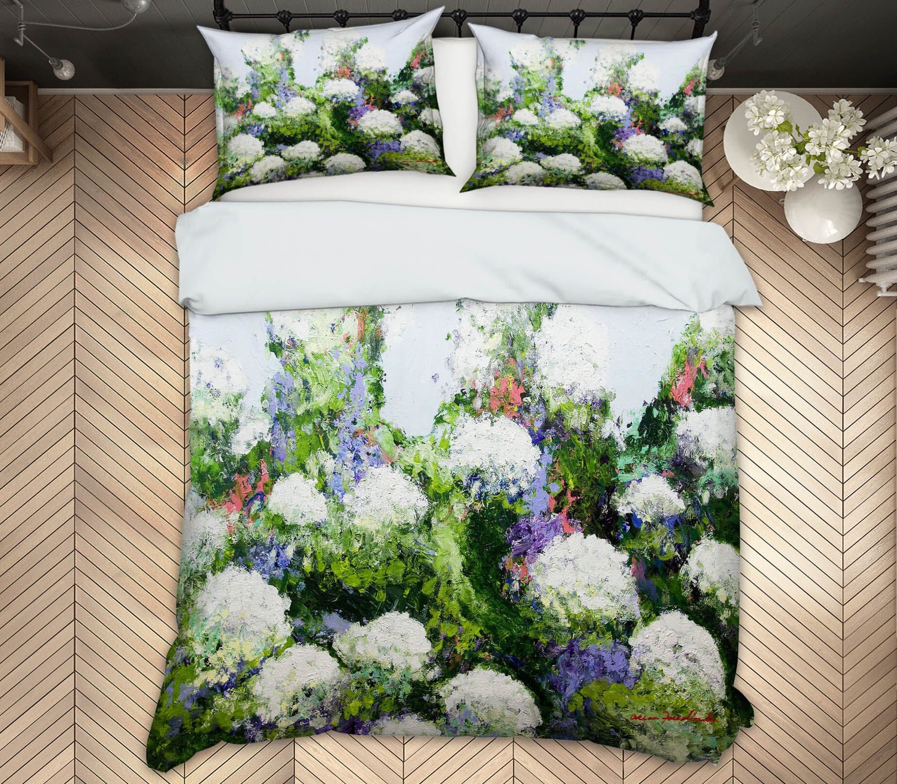 3D White Garden 1148 Allan P. Friedlander Bedding Bed Pillowcases Quilt Quiet Covers AJ Creativity Home