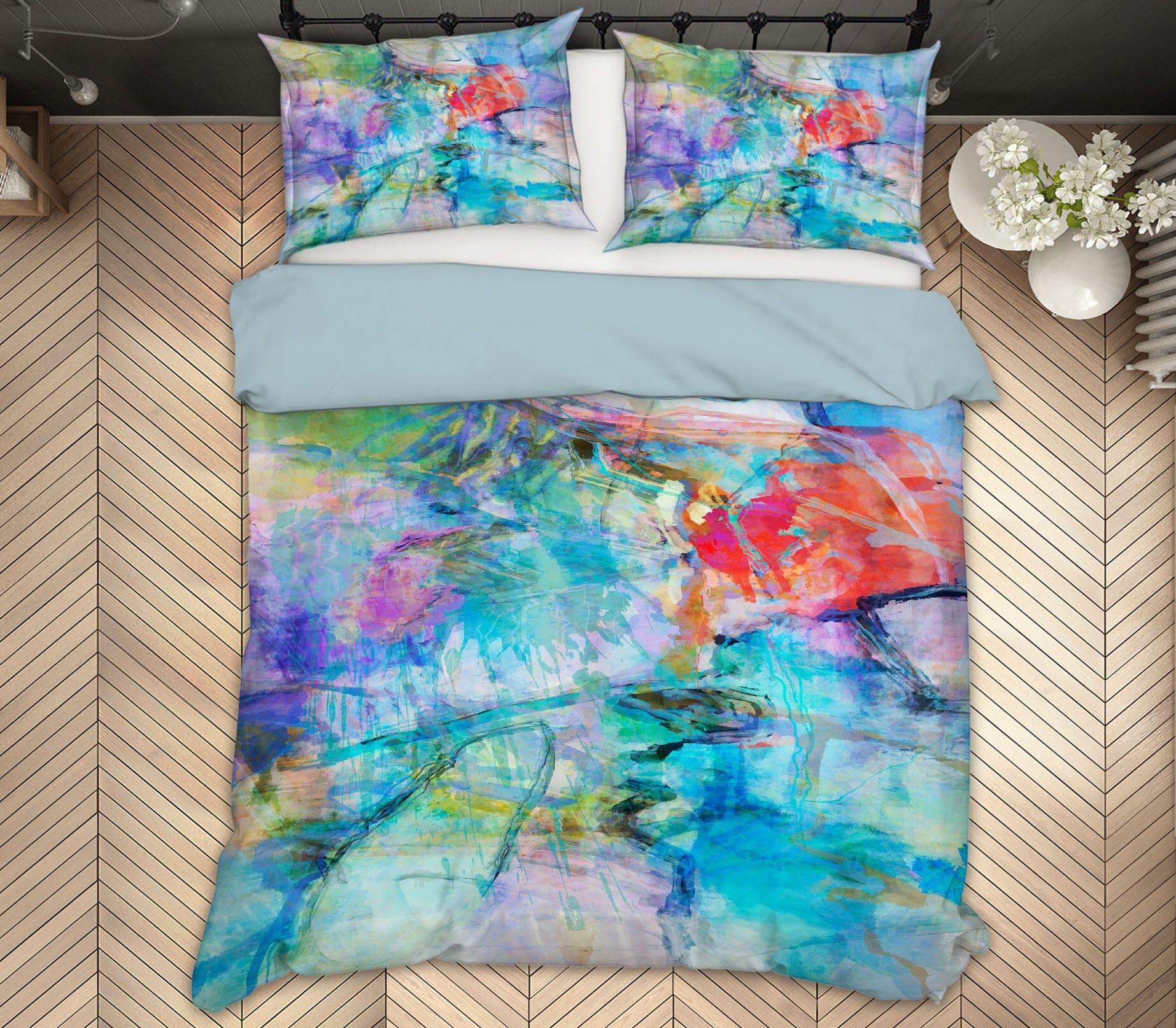 3D Green Texture 1025 Michael Tienhaara Bedding Bed Pillowcases Quilt Quiet Covers AJ Creativity Home