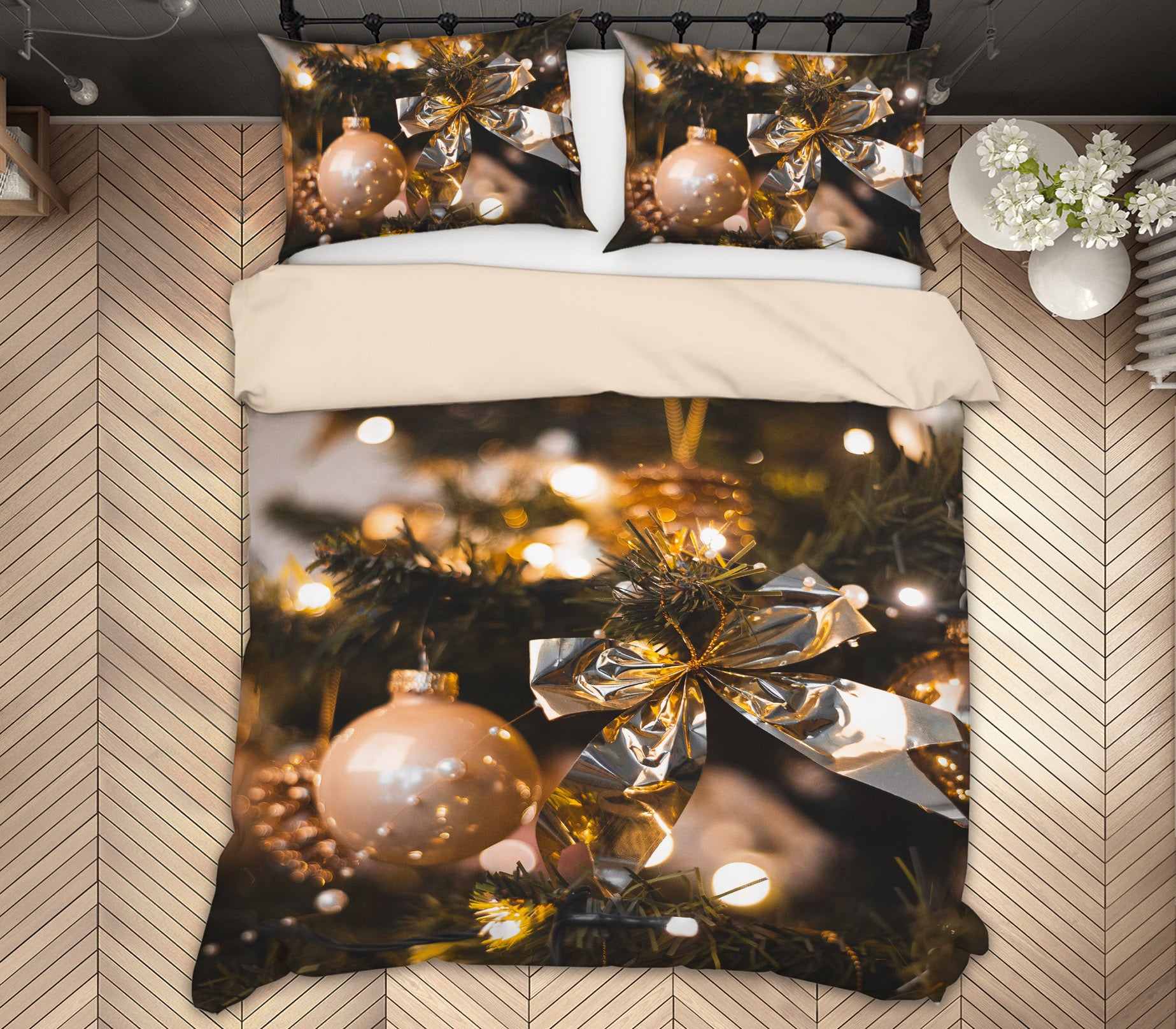 3D Golden Ball 63176 Bed Pillowcases Quilt