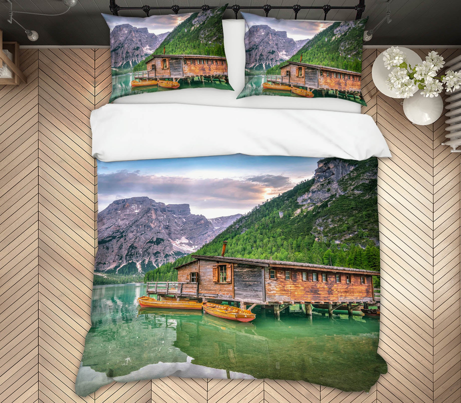 3D Forest Hill 054 Marco Carmassi Bedding Bed Pillowcases Quilt