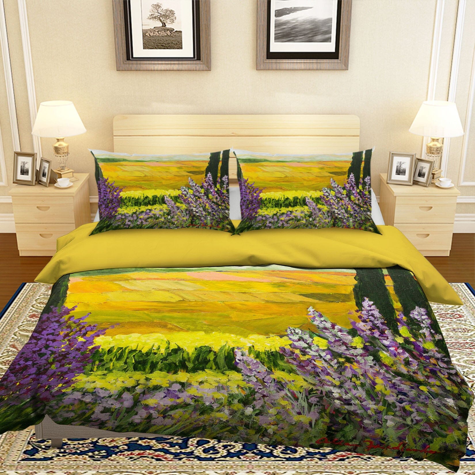3D Golden Acres 1123 Allan P. Friedlander Bedding Bed Pillowcases Quilt Quiet Covers AJ Creativity Home