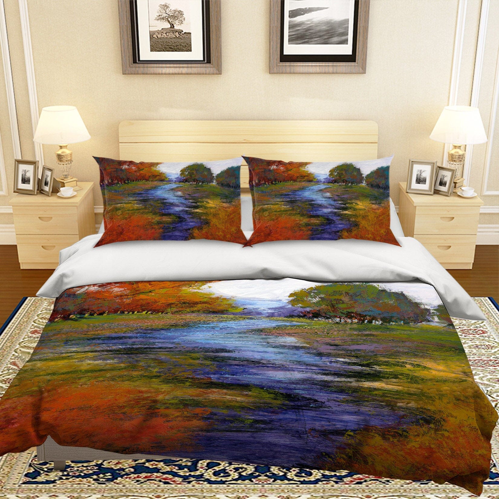 3D Maple Forest 1050 Michael Tienhaara Bedding Bed Pillowcases Quilt Quiet Covers AJ Creativity Home